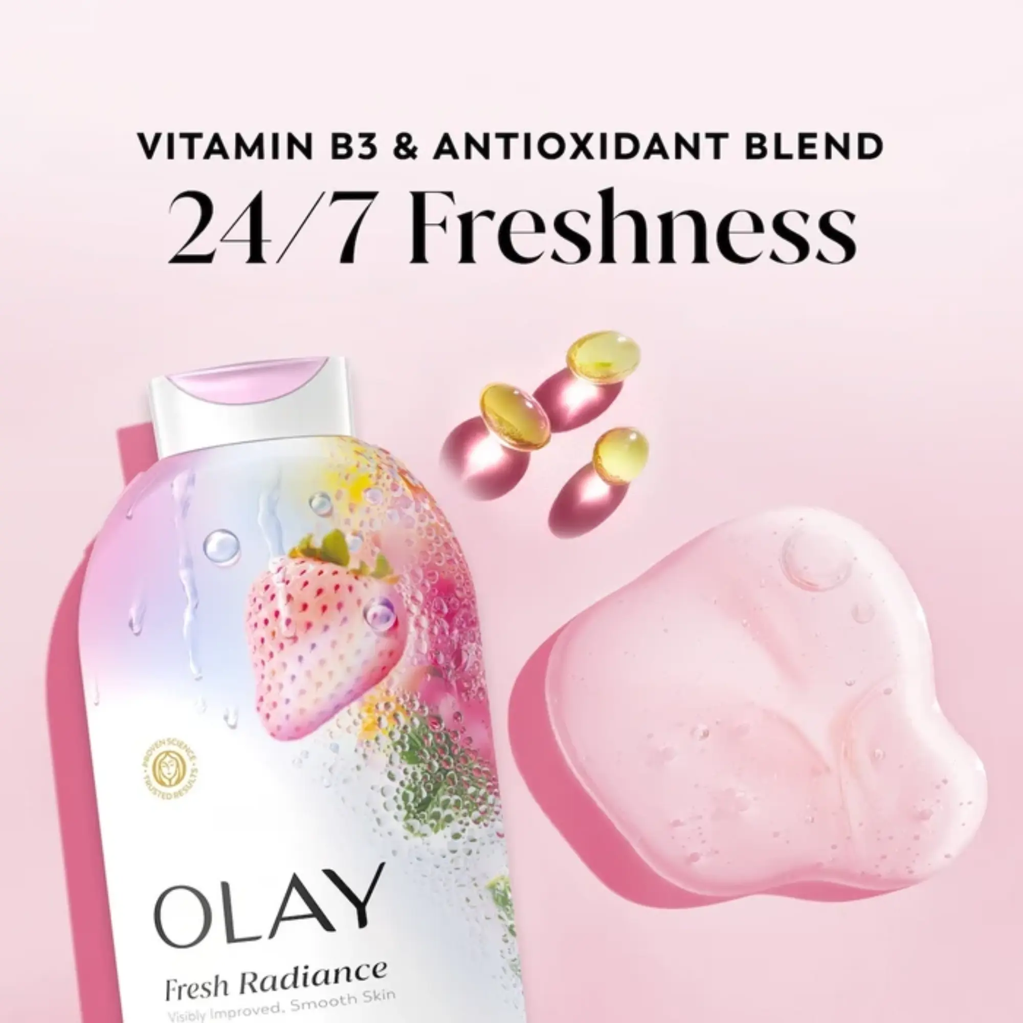 sữa tắ olay hương dâu
