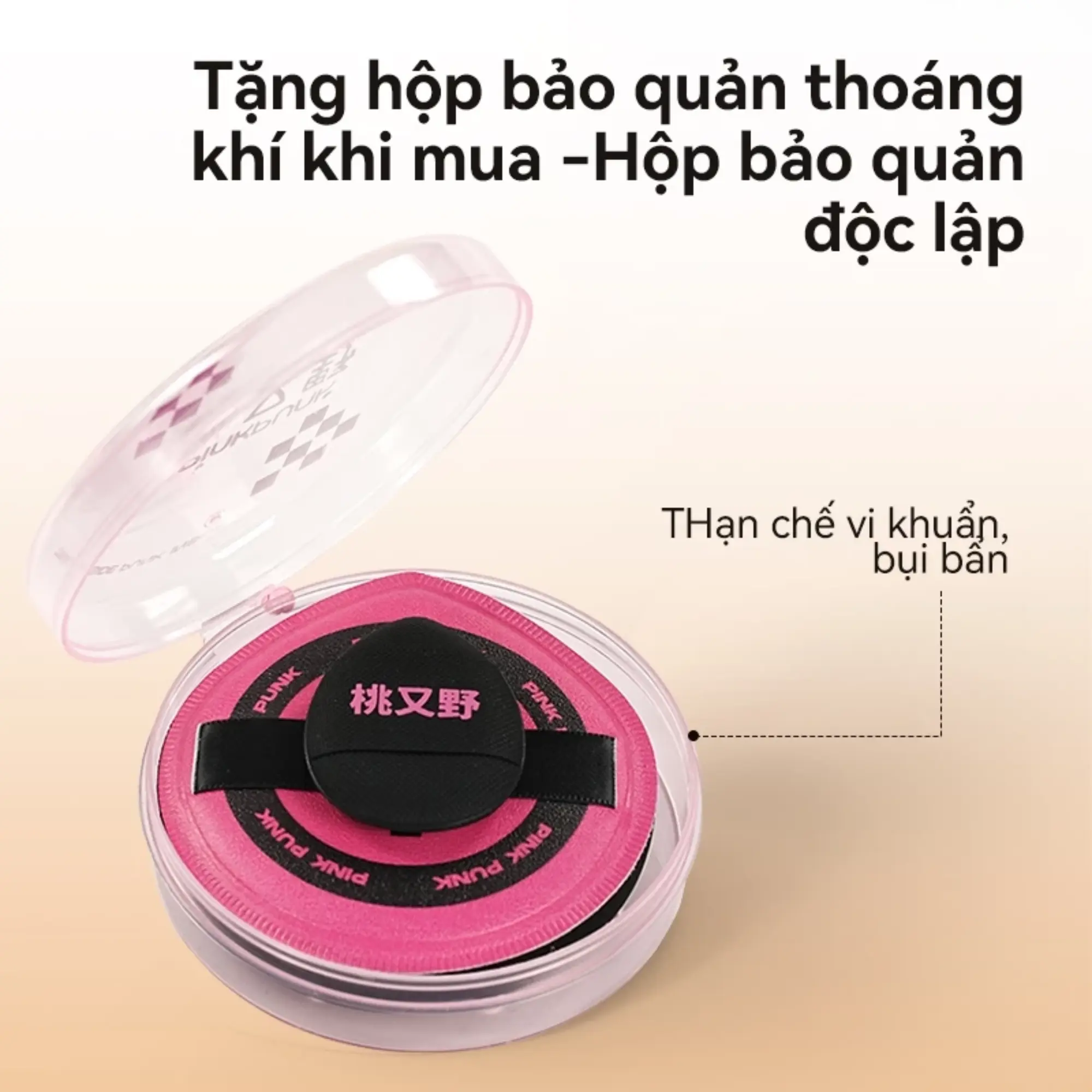 Pinkpunk bông mút túi 4 món