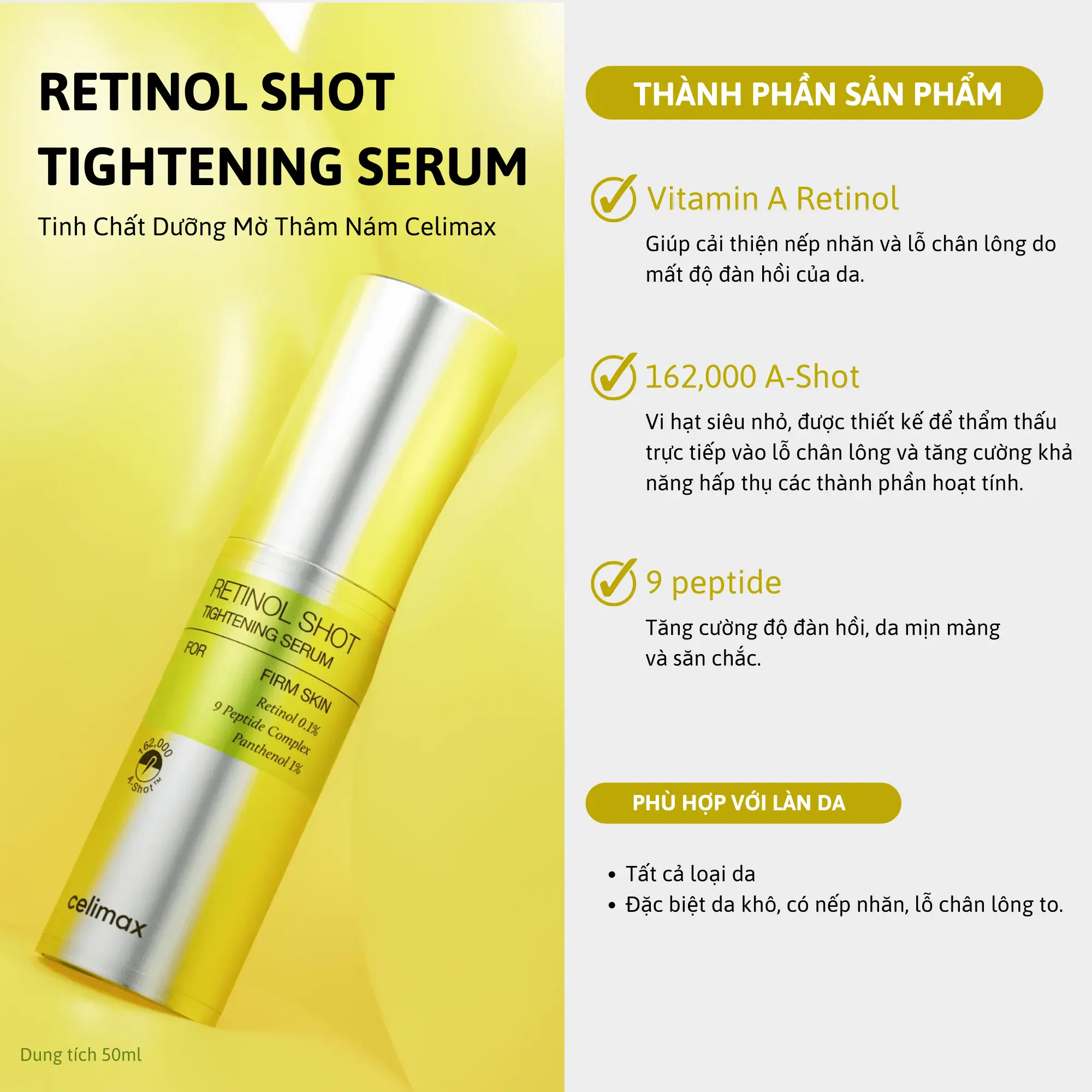 tinh chất retinol Celimax