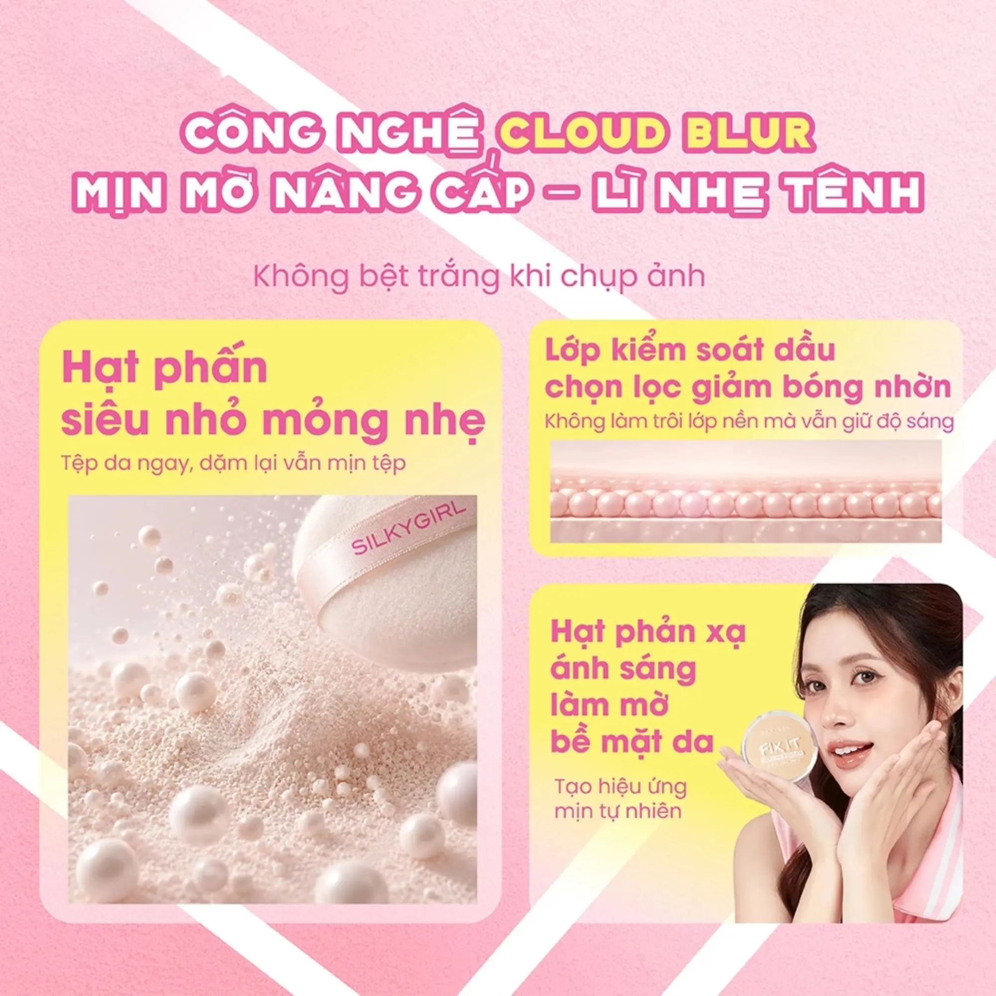 phấn phủ sáp silkygirl
