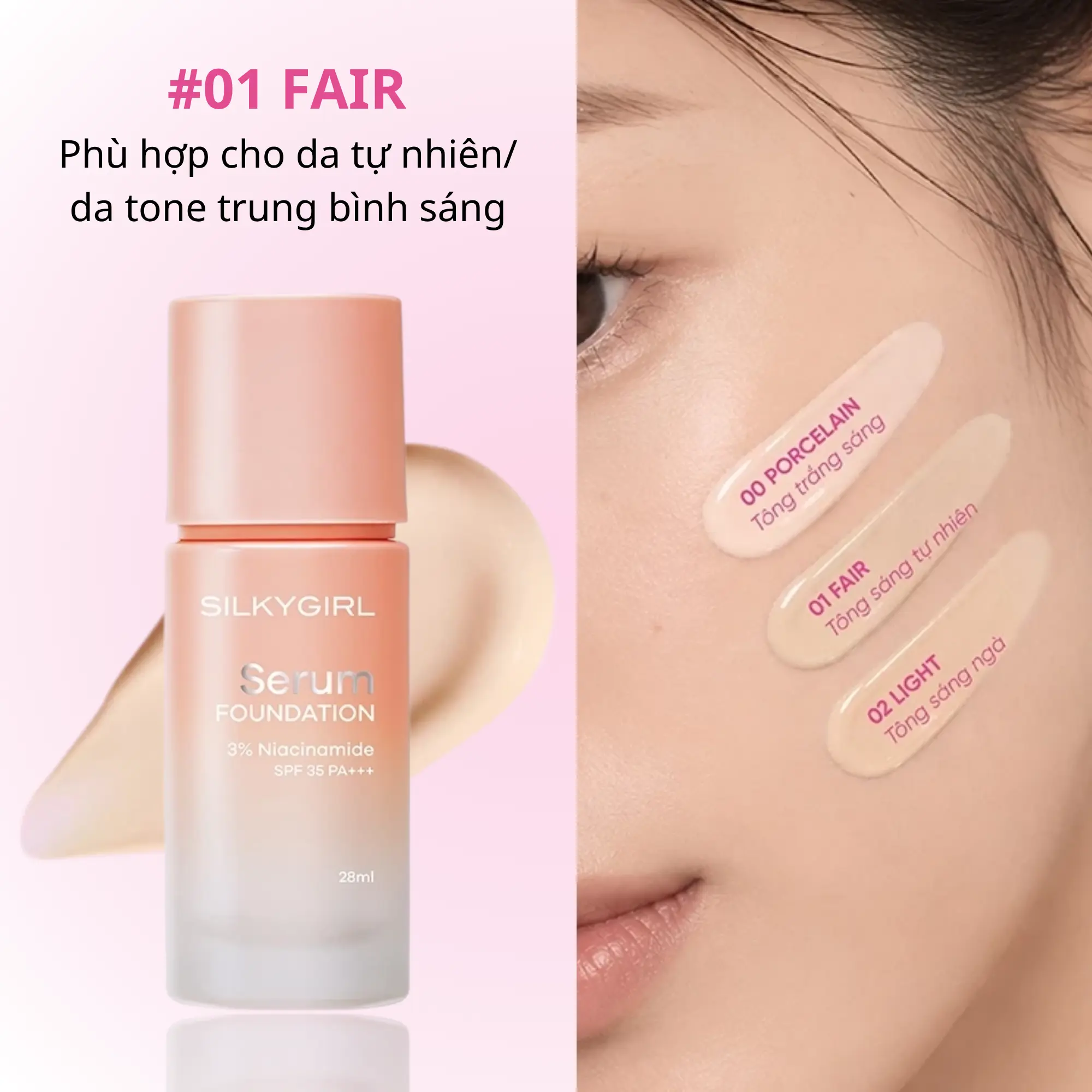 kem nền serum silkygirl