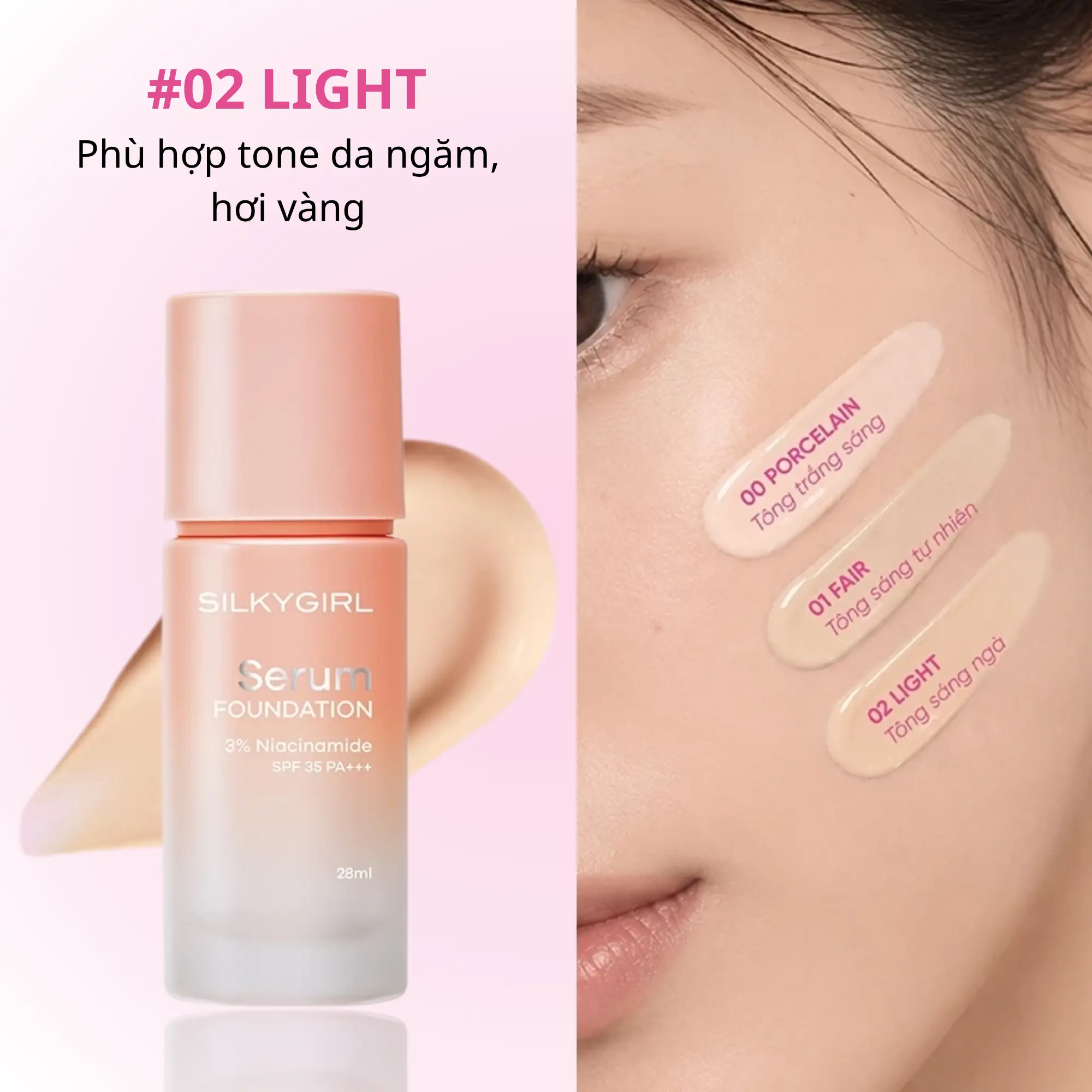 kem nền serum silkygirl