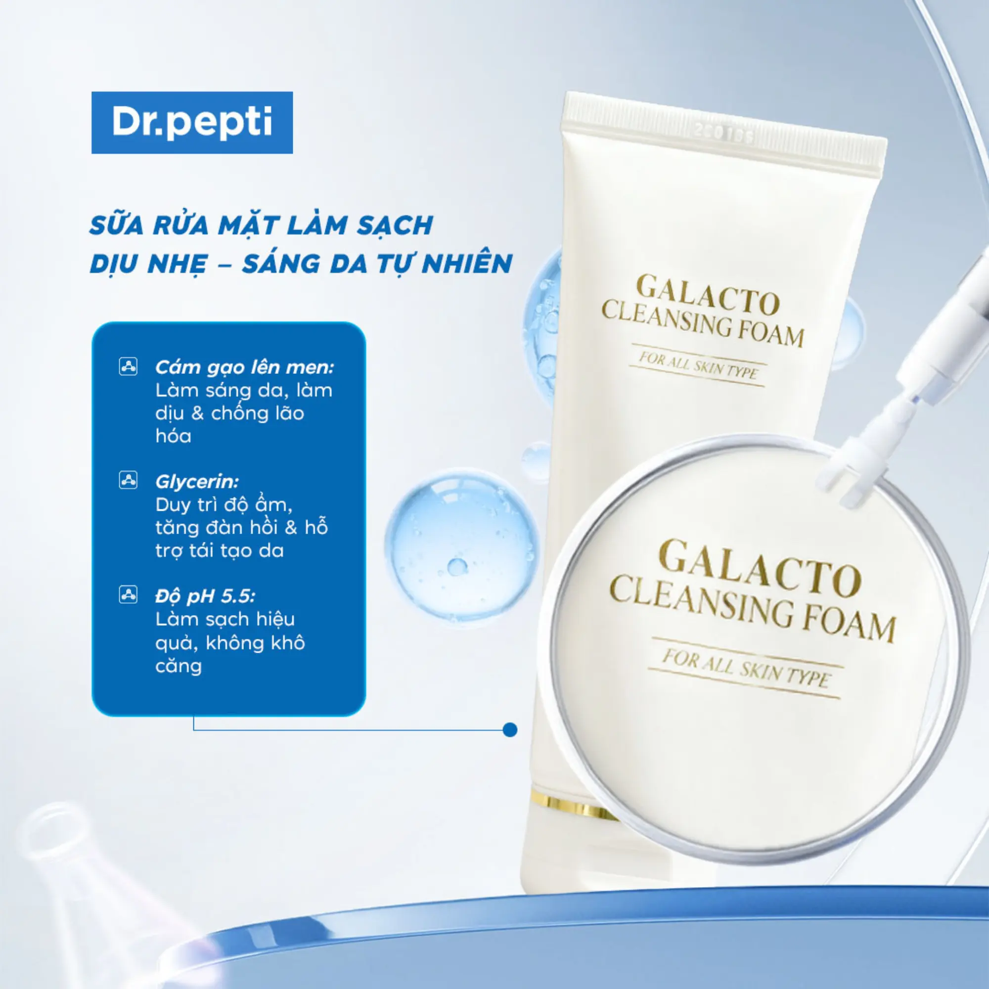 sữa rửa mặt Drpepti