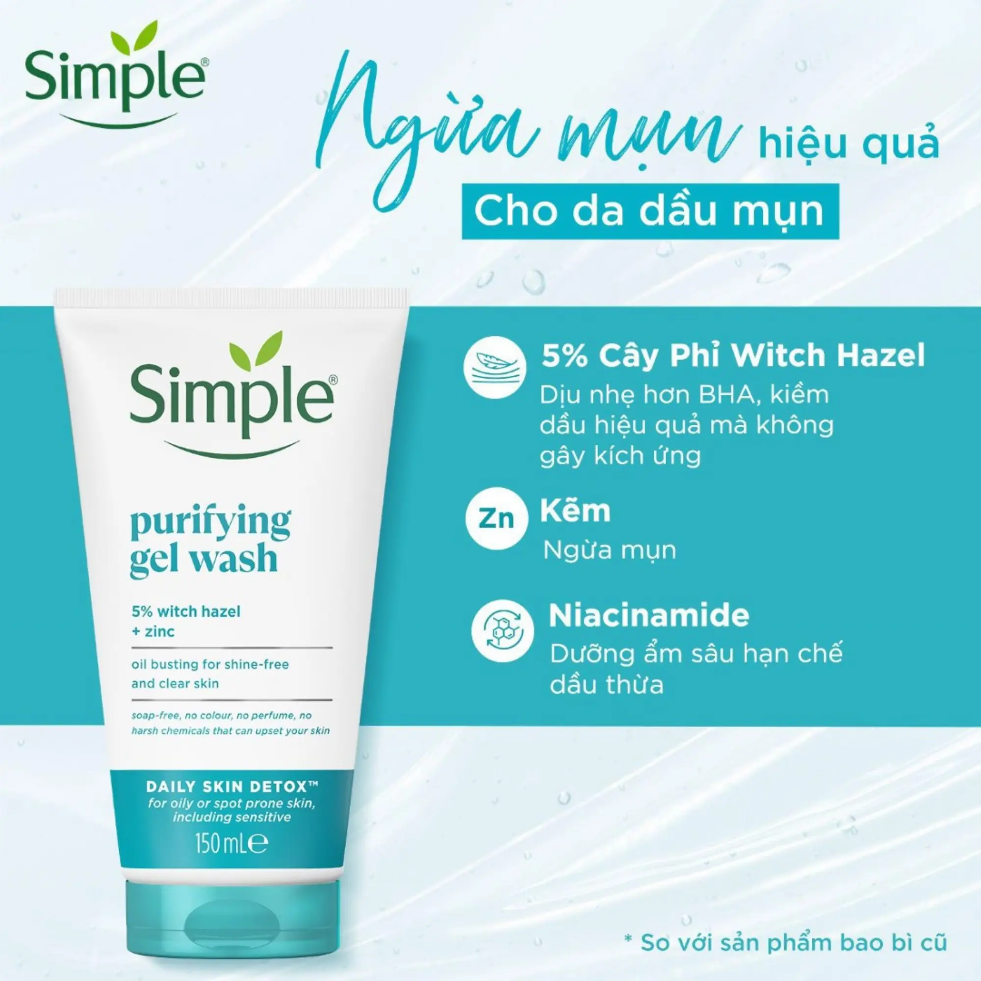 sữa rửa mặt da nhạy cảm simple