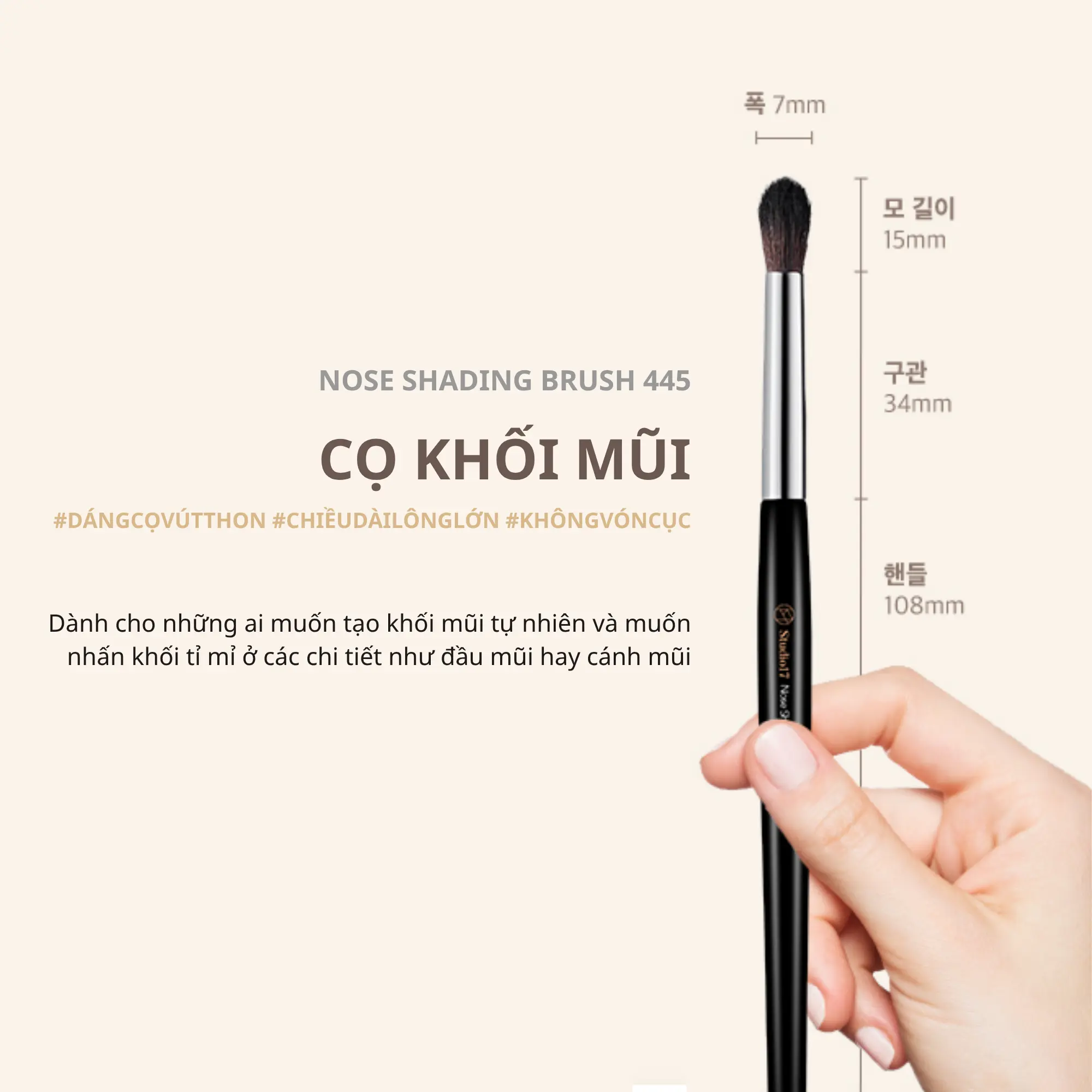 cọ khối mũi studio17 445