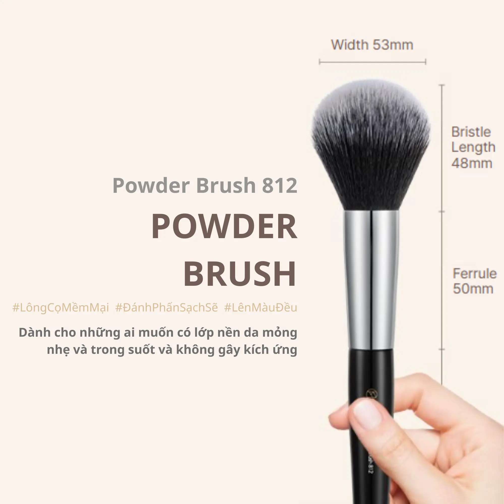 cọ phủ phấn 812 studio17