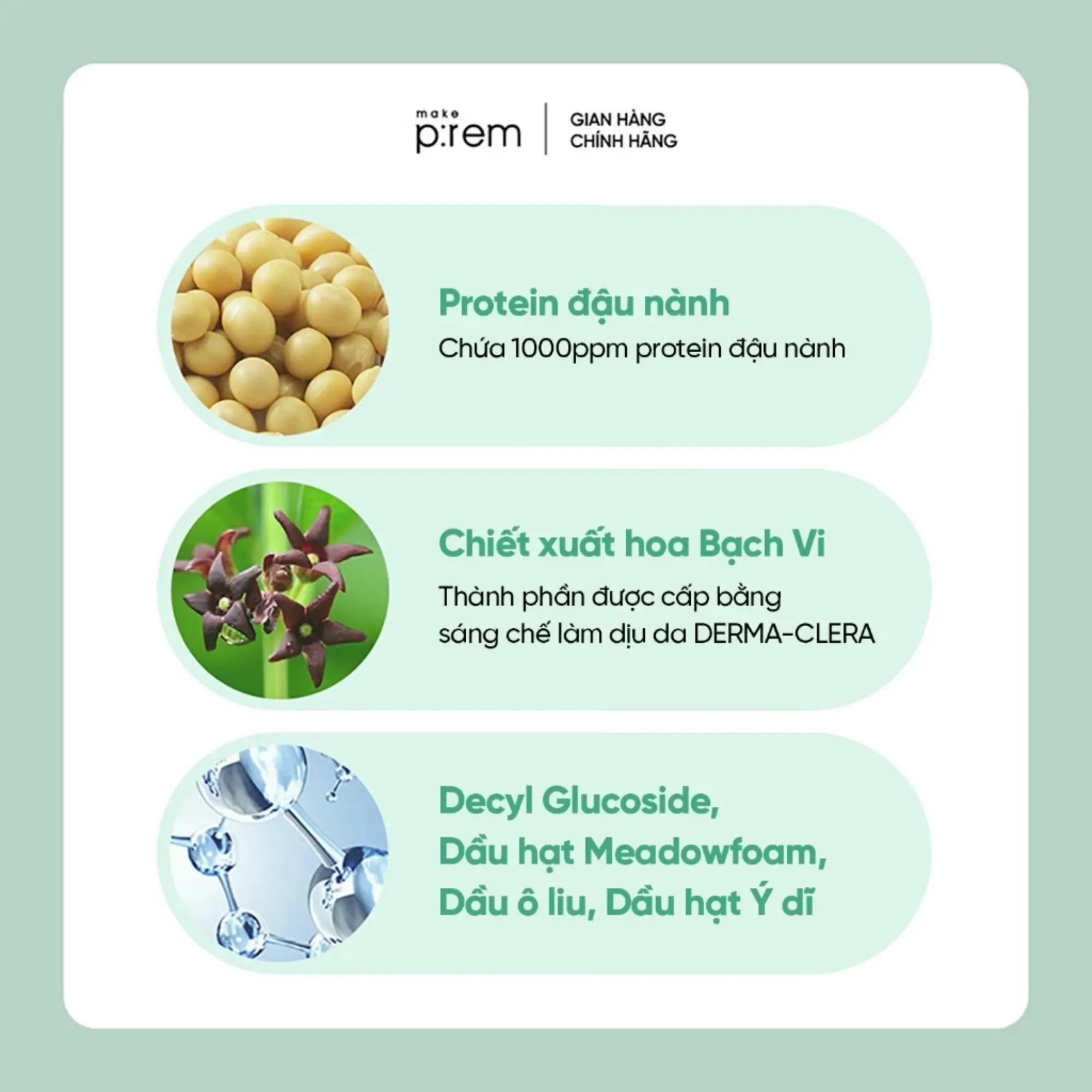 thành phần tẩy trang