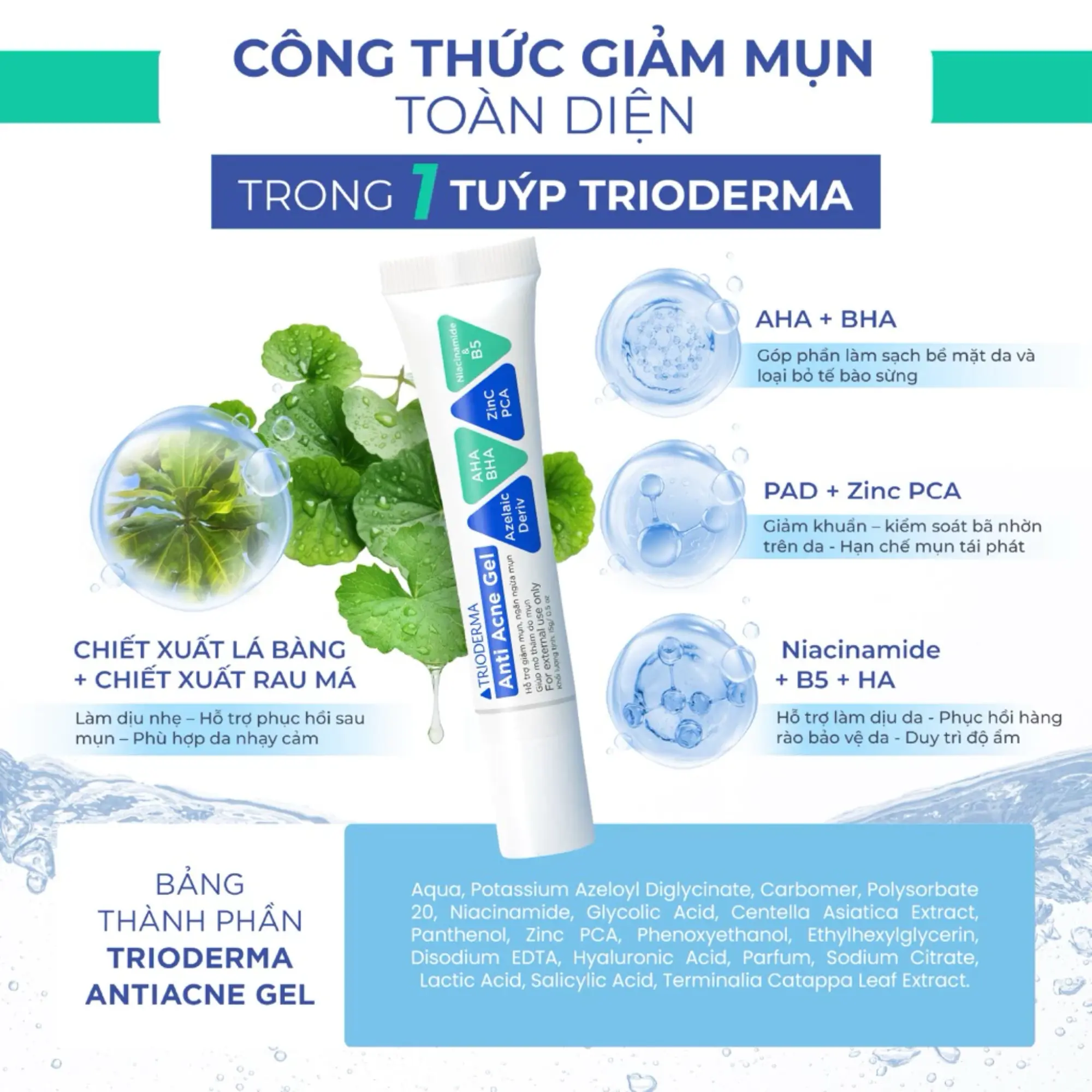 Trioderma chấm mụn thường
