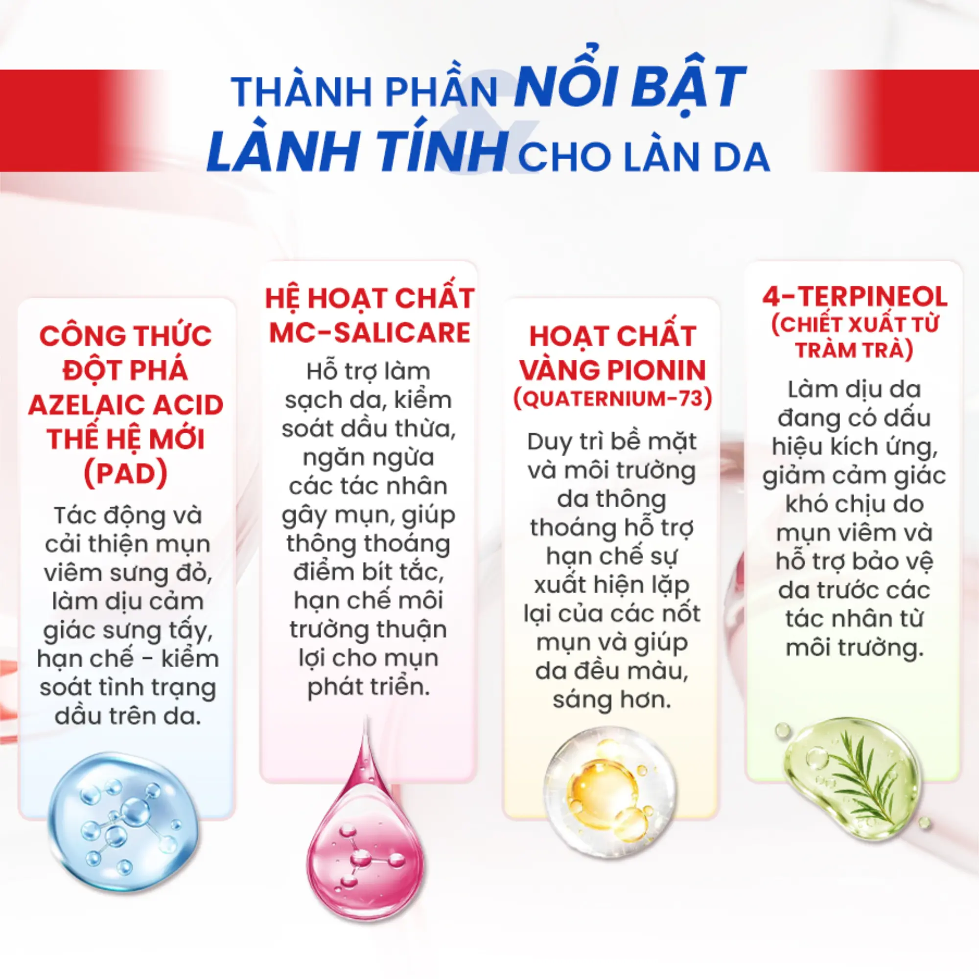 Trioderma chấm mụn viêm