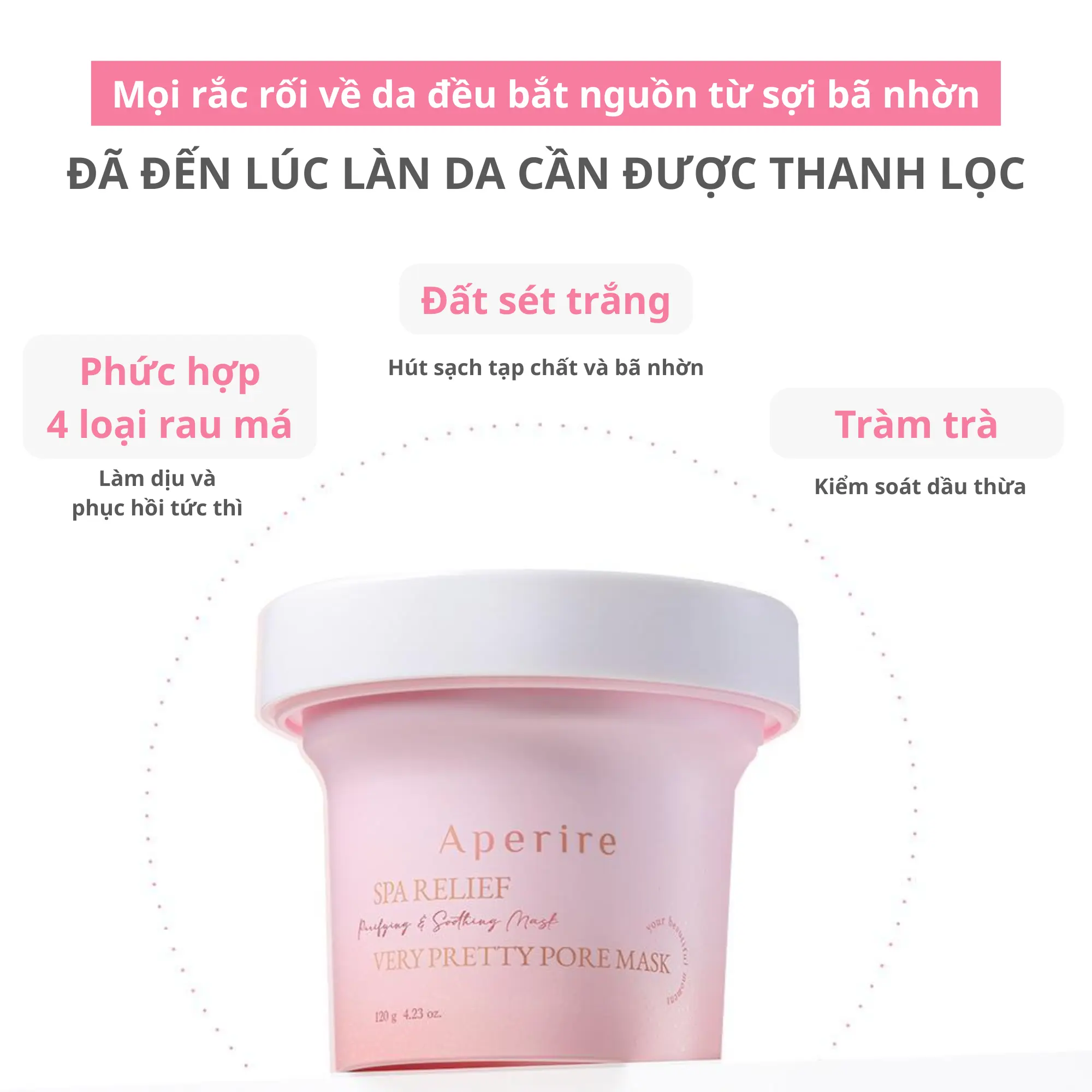 Mặt Nạ Đất Sét Aperire Spa Relief Very Pretty Pore