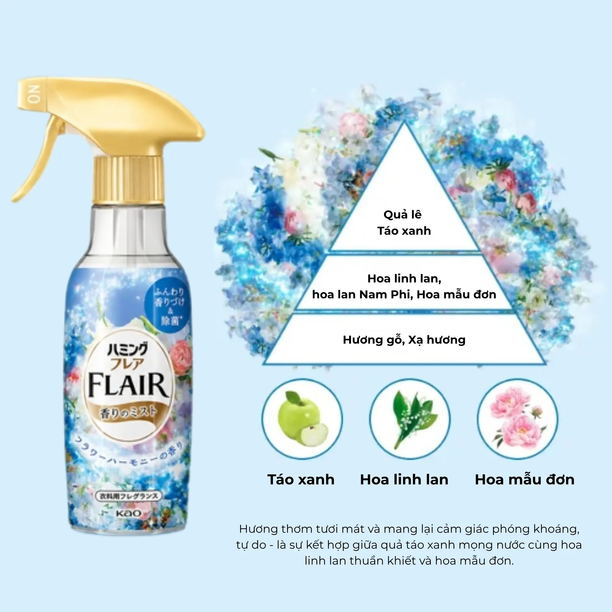 xịt thơm quần áo Kao