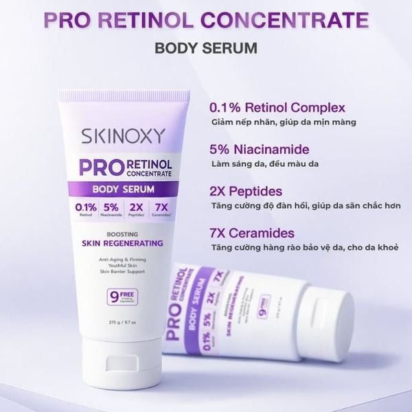 Tinh Chất Dưỡng Thể Skinoxy Pro Retinol Concentrate Body Serum