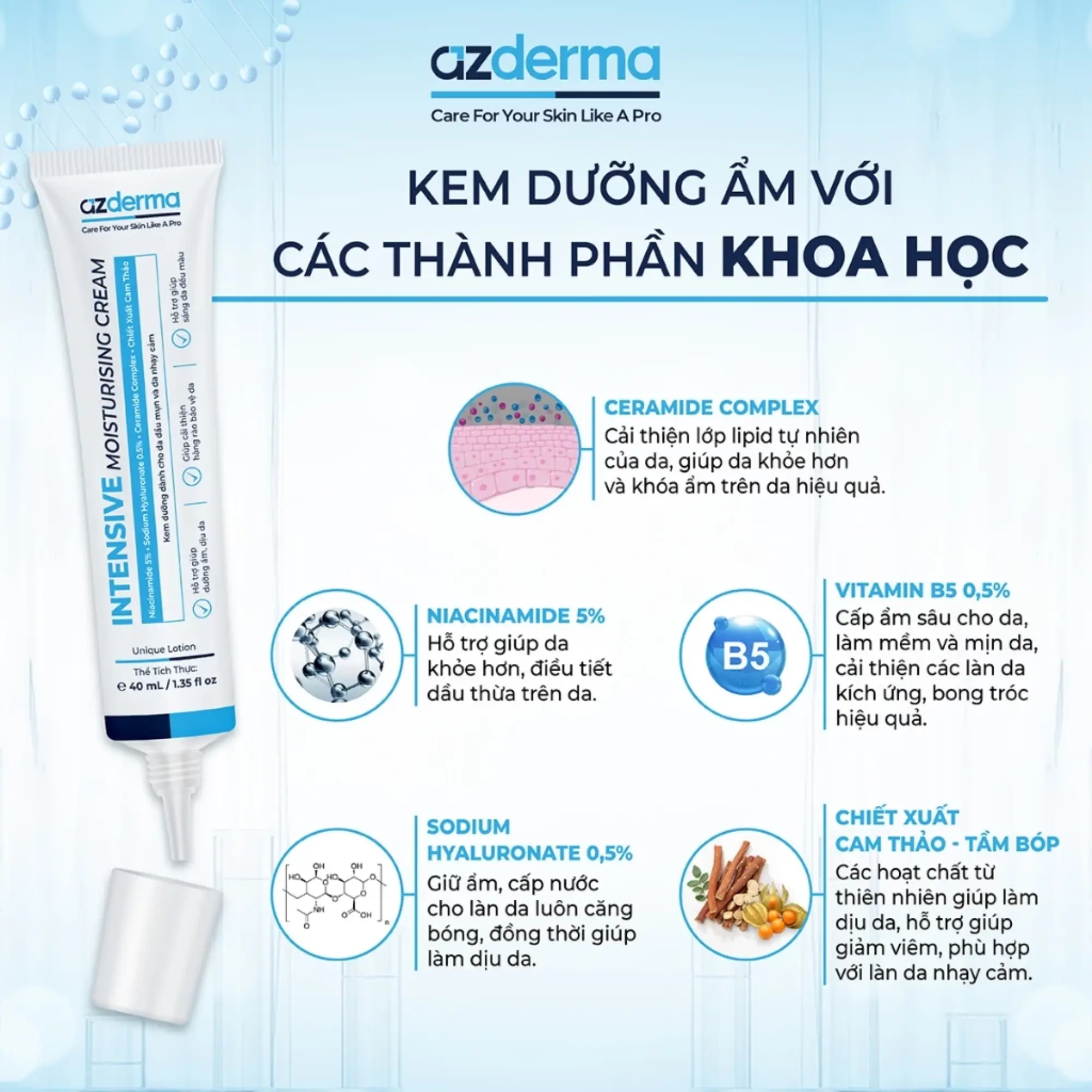 kem dưỡng azderma