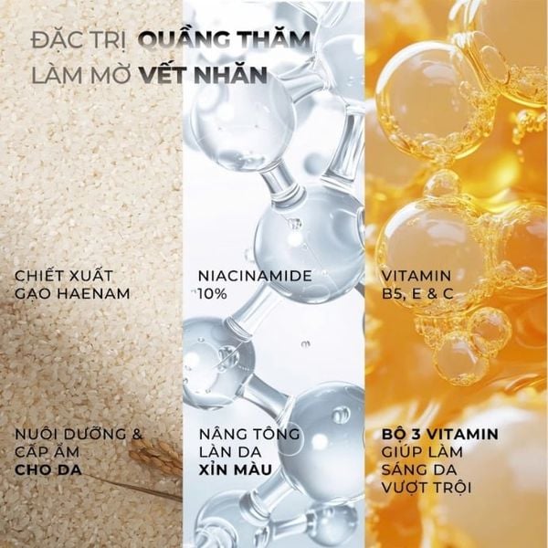Tinh Chất Mary&May Rice Niacin 10% Triple Vitamin Serum