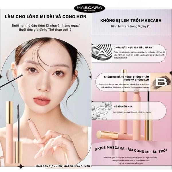 Mascara Làm Cong Mi Ukiss Fireworks Plume Mascara