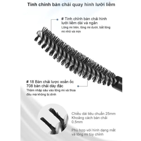Mascara Tăng Cường Độ Dày Ukiss Velvet Extra Volumizing