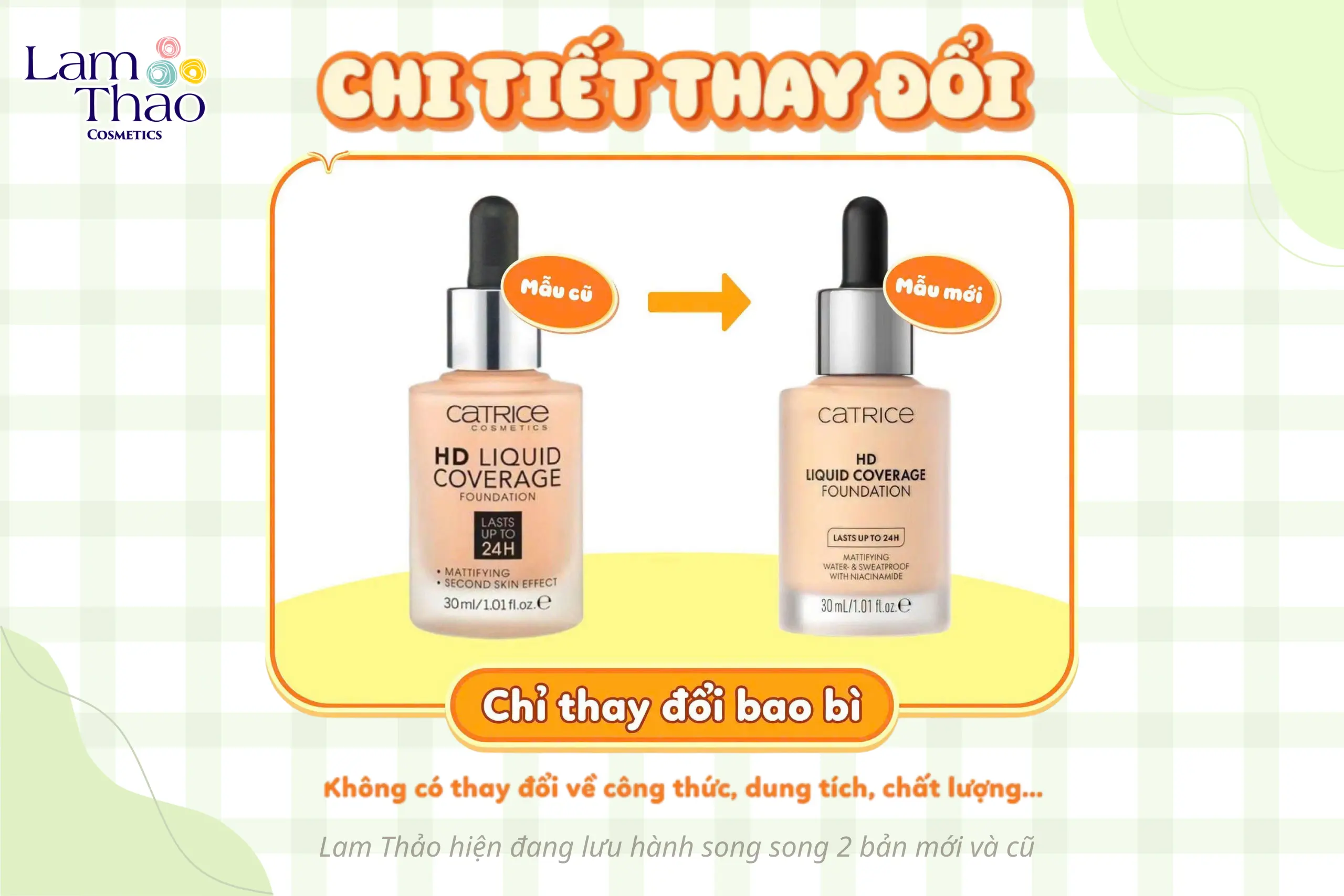 thay đổi bao bì catrice