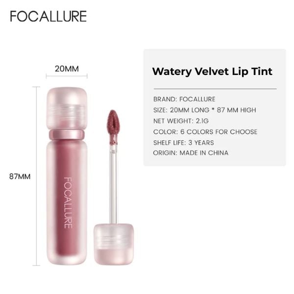 Son Focallure Watery Velvet Lip Tint