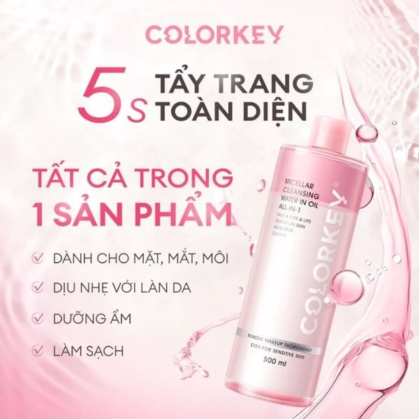 tẩy trang colorkey