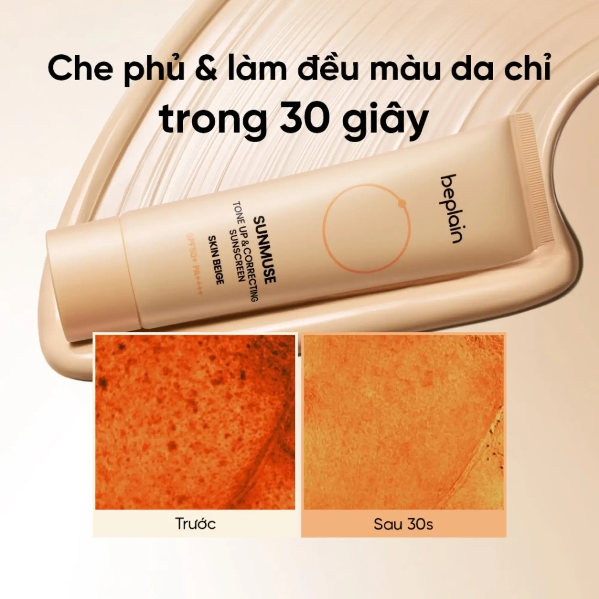 chống nắng beplain beige