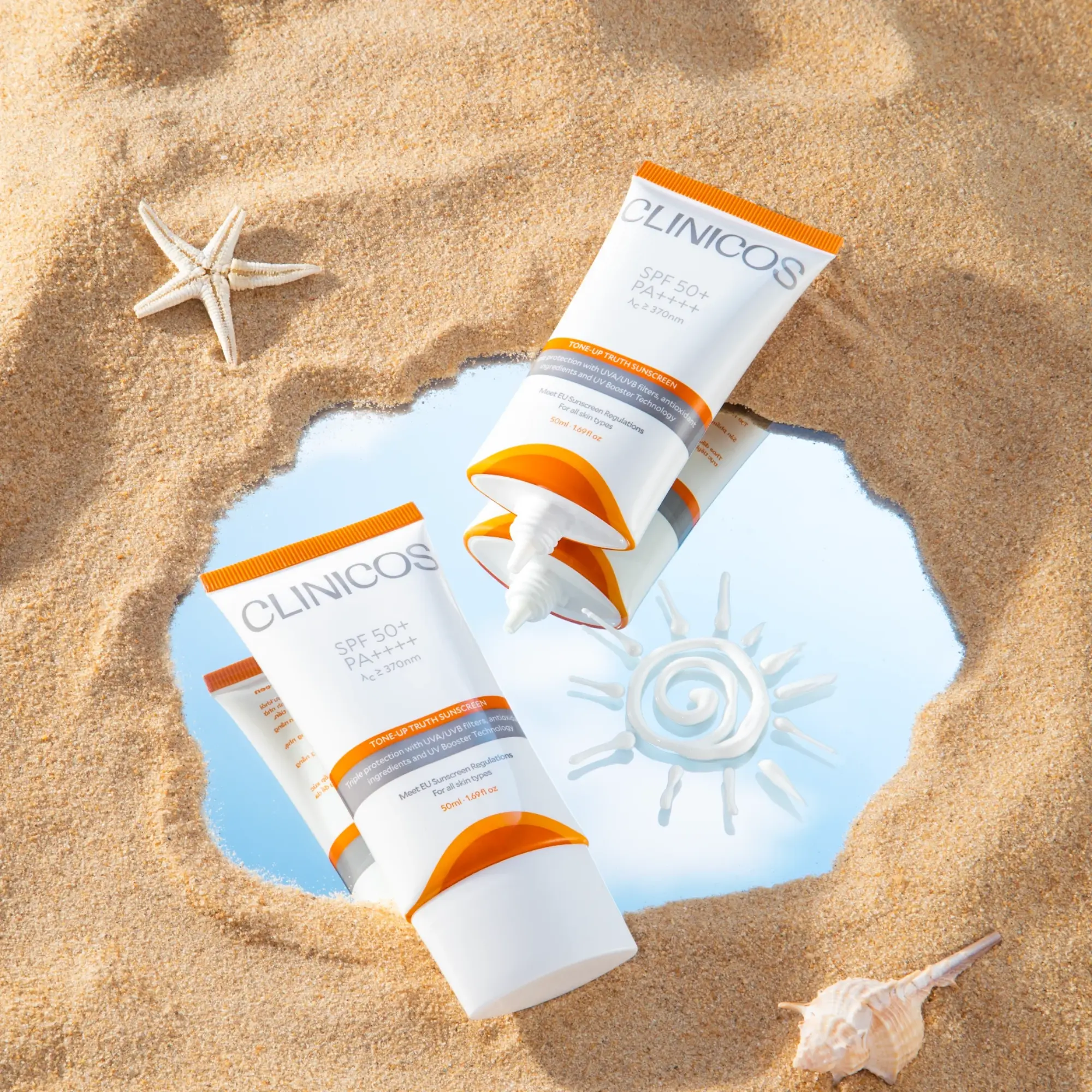 chống nắng nâng tone Clinicos
