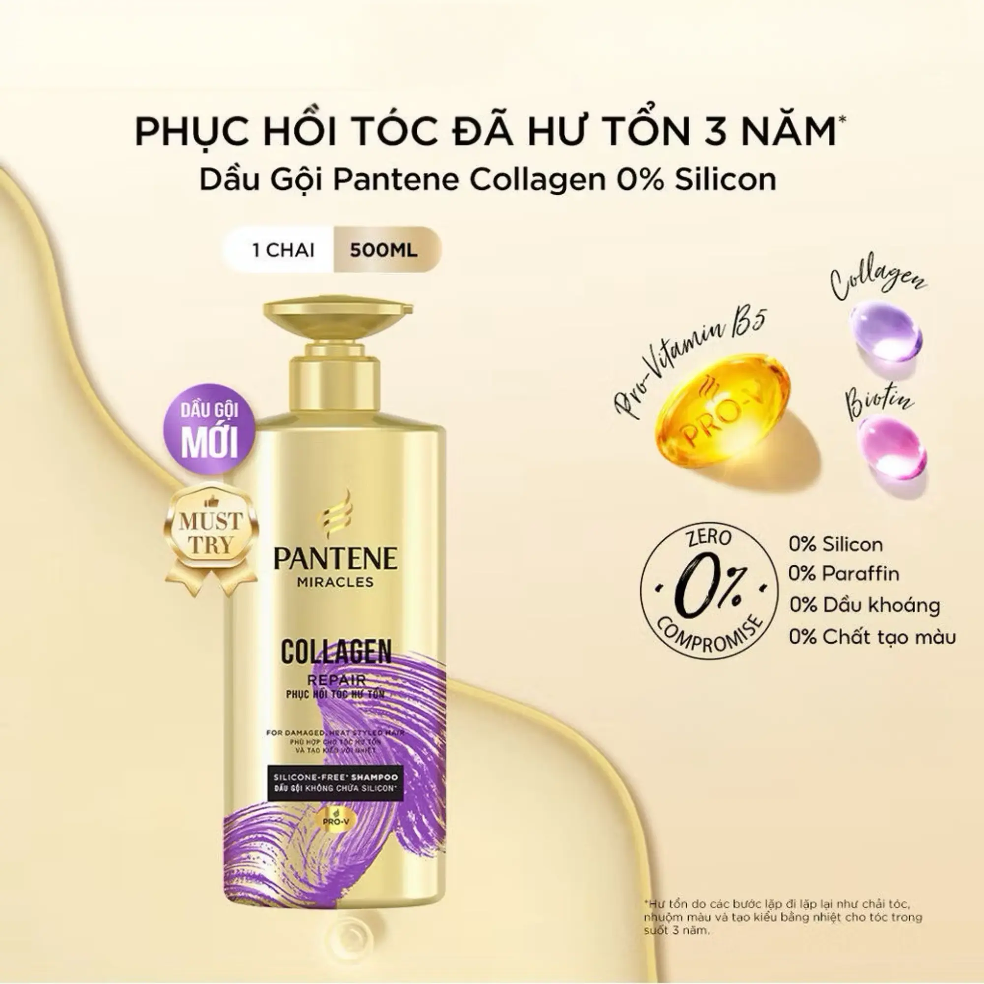 dầu gội phục hồi tóc hư tổn pantene