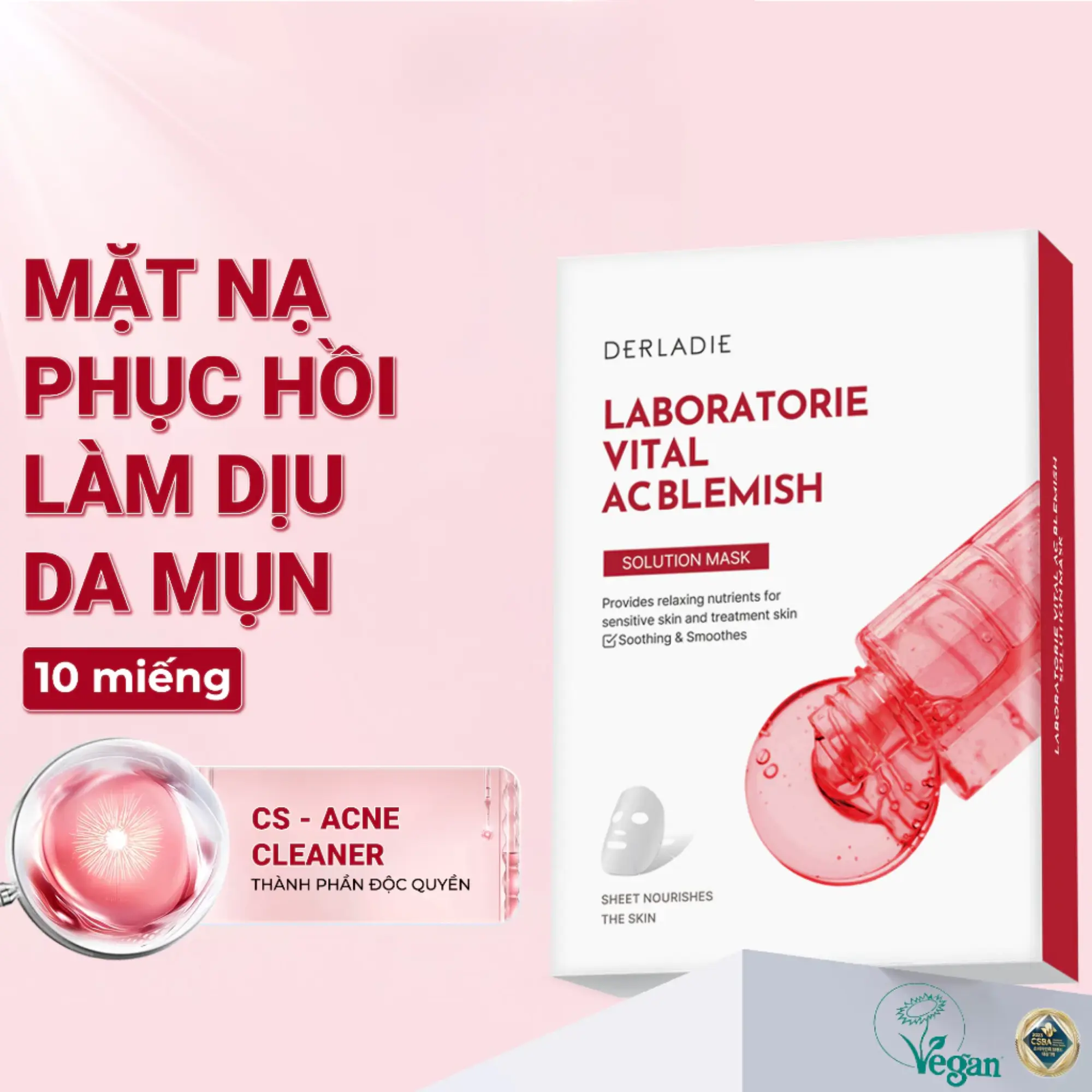 mặt nạ làm dịu Derladie