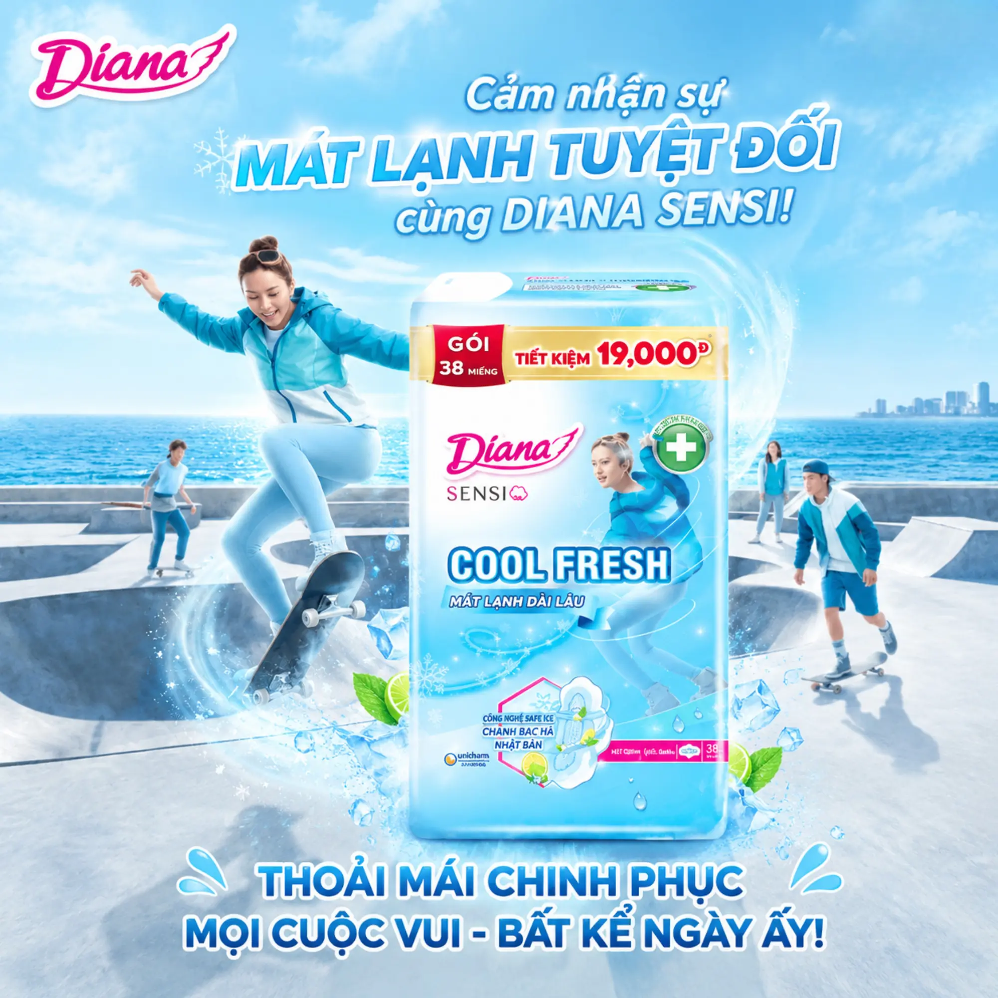 diana cool fresh 38 miếng