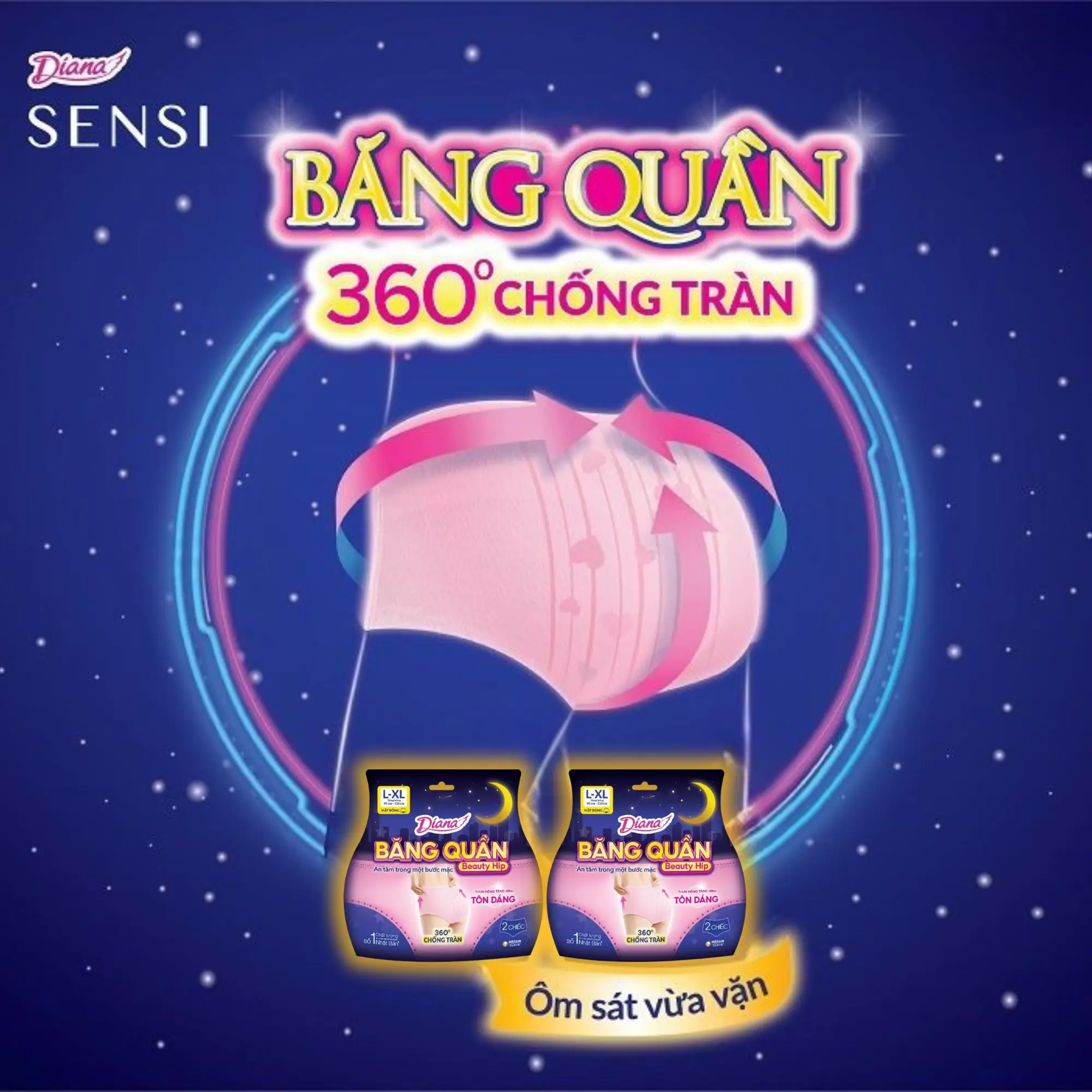 diana băng quần beauty hip 2m