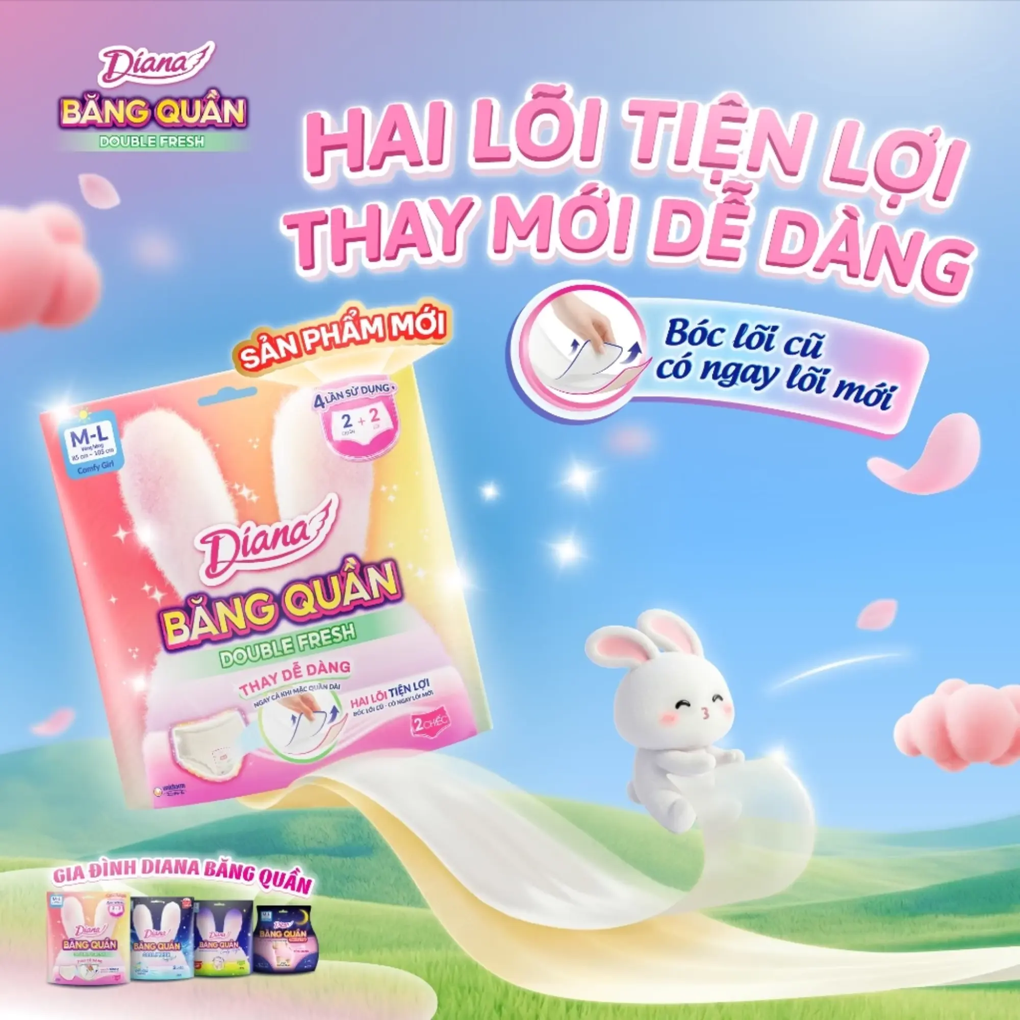 diana băng quần double 2m