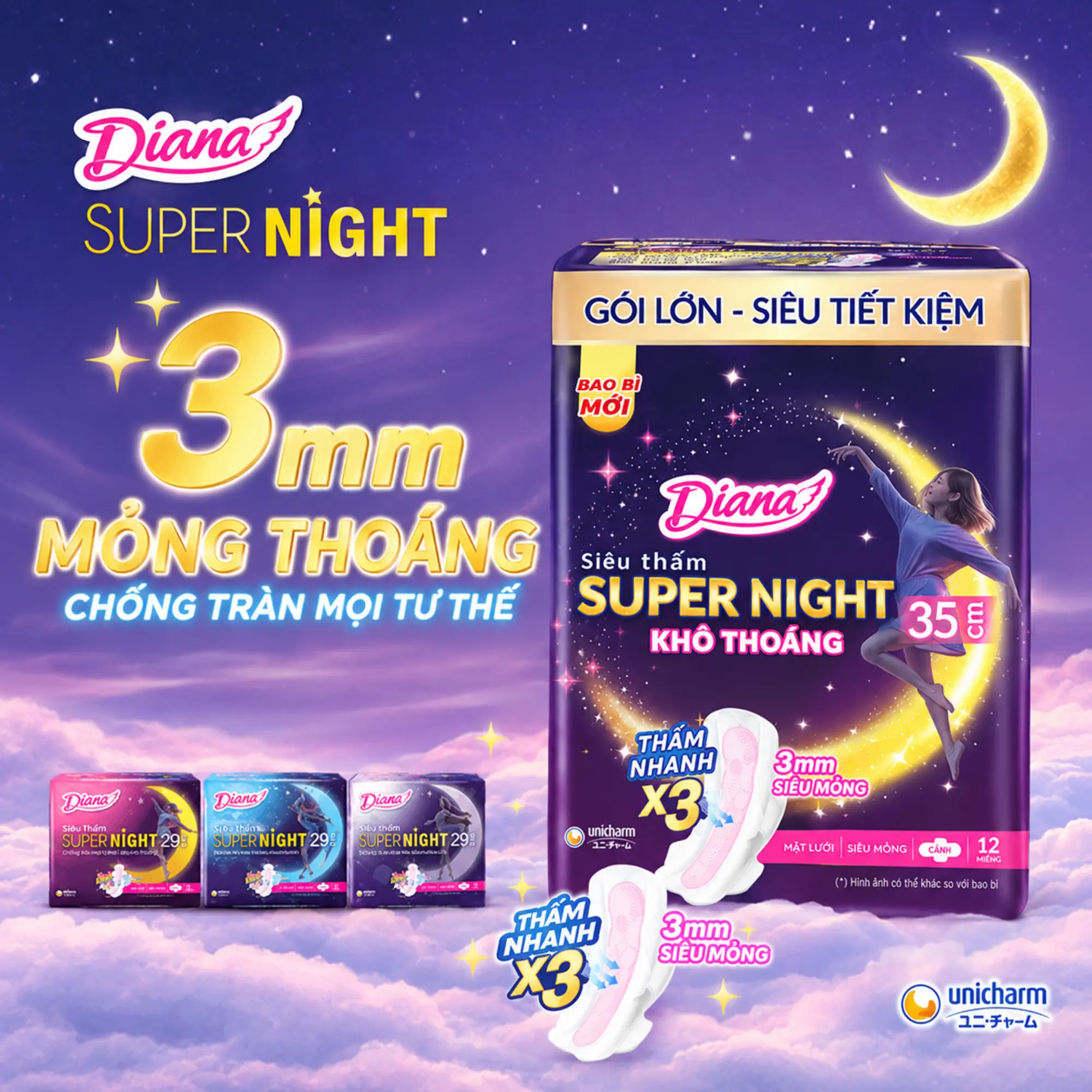 băng vệ sinh ban đêm diana