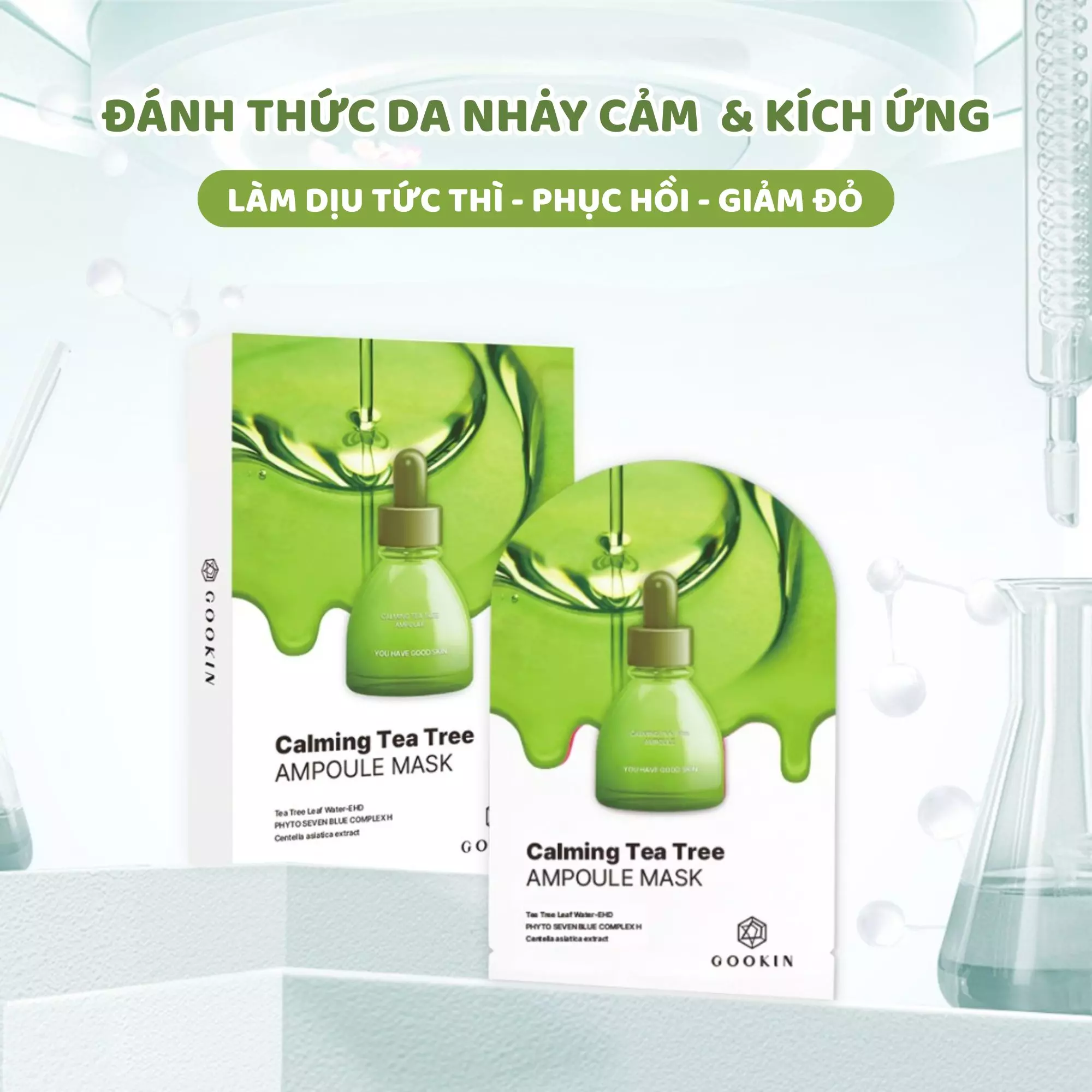 mặt nạ trà xanh gookin