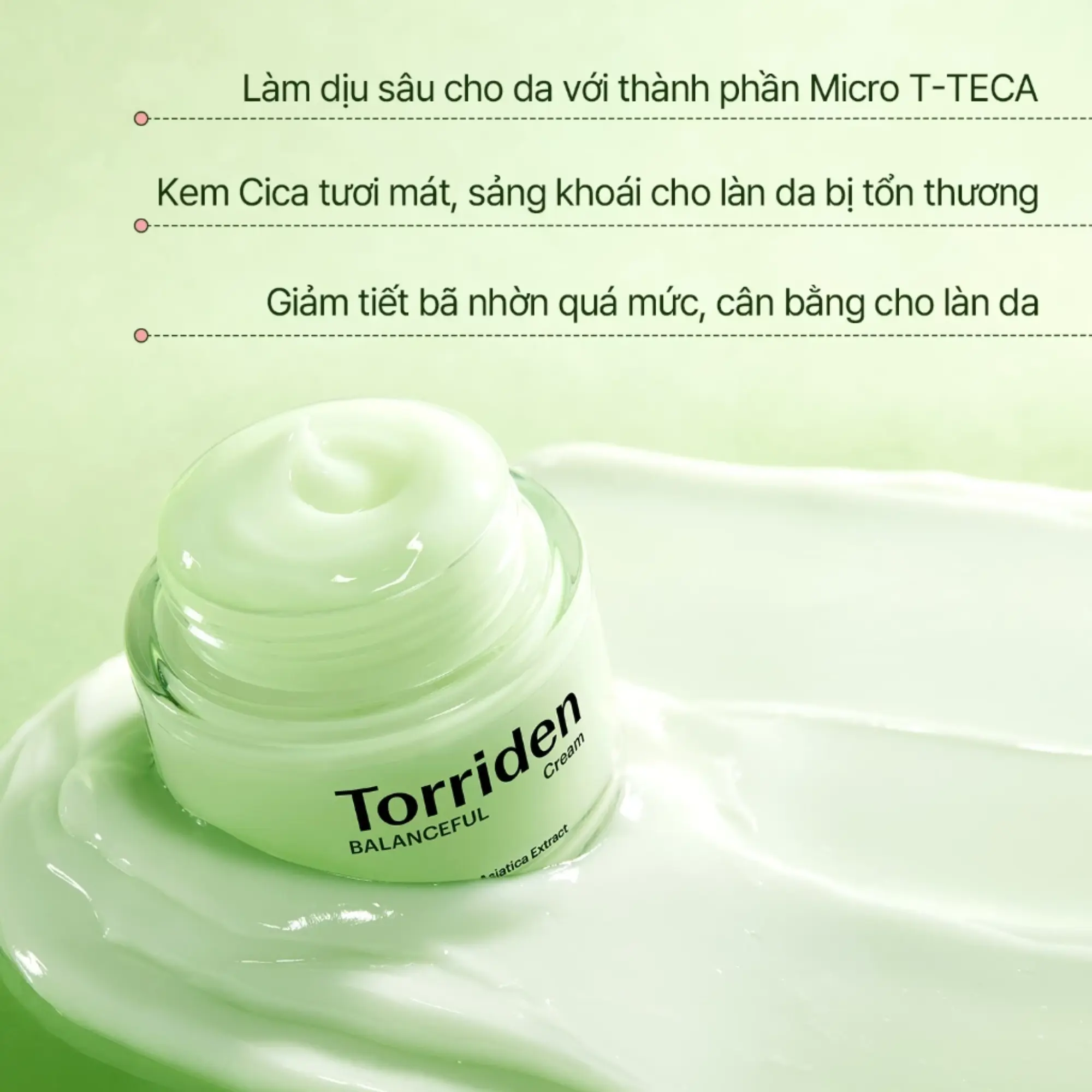 kem dưỡng xanh lá