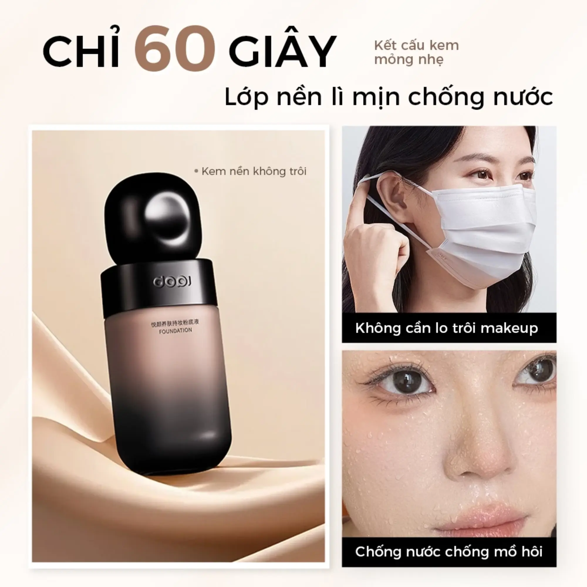 kem nền da khô Dopi