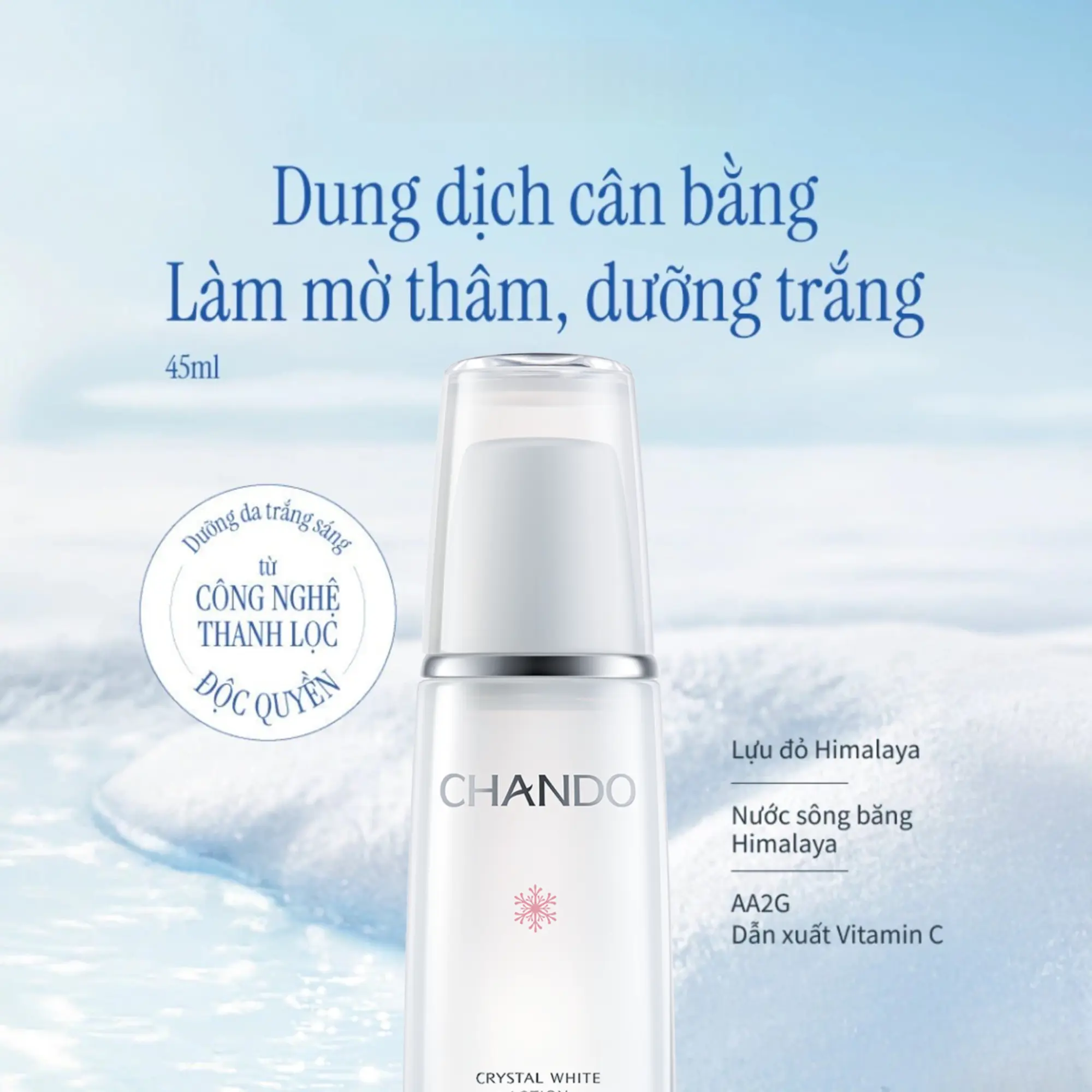 lotion pha lê Chando