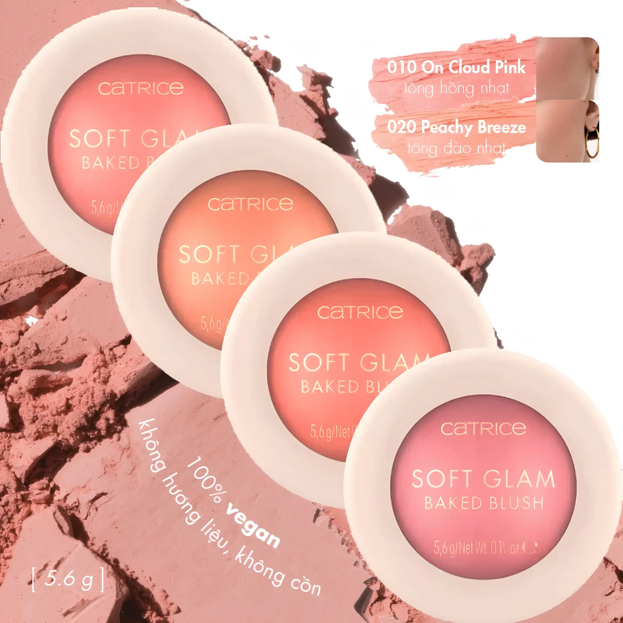 Má Hồng Catrice Soft Glam Baked Blush