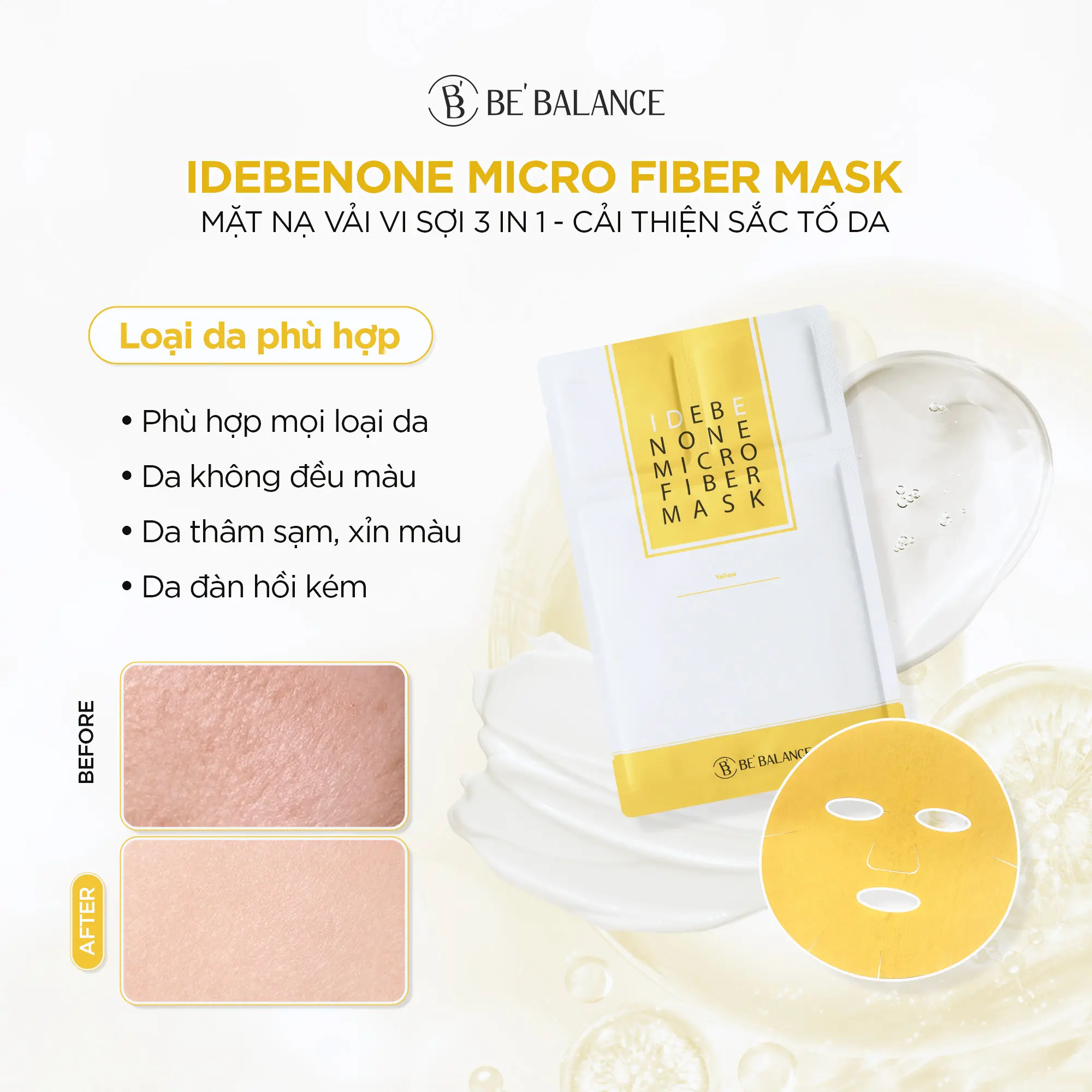 mặt nạ dưỡng sáng Be'Balance
