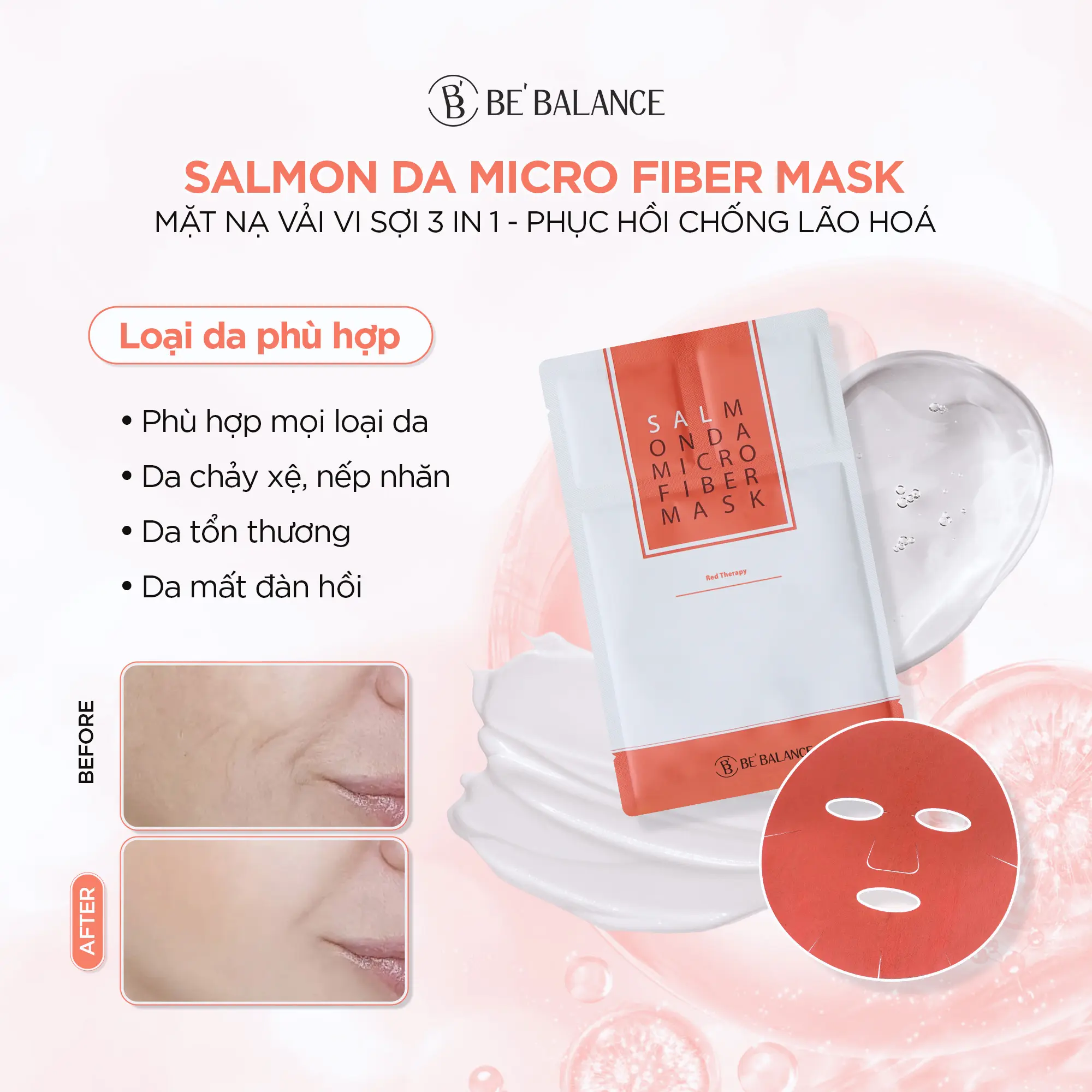 mặt nạ dưỡng da căng bóng Be'Balance