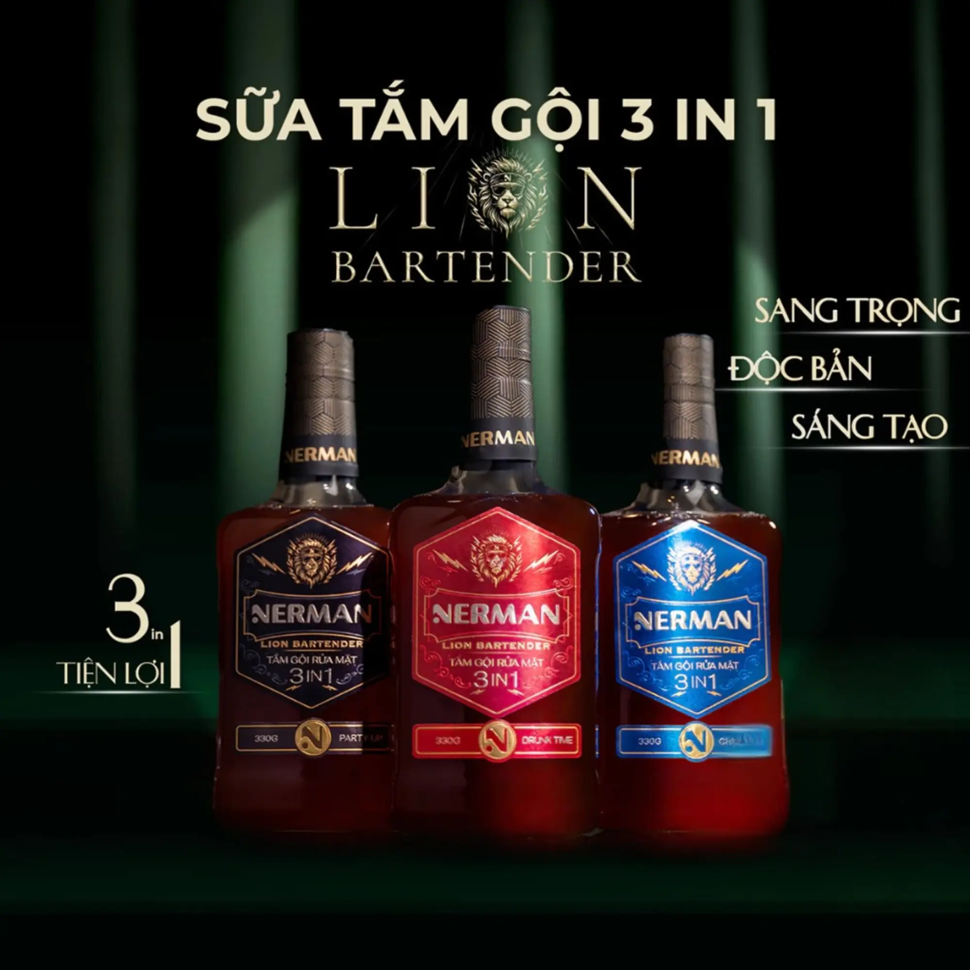 sữa tắm 3in1 Nerman