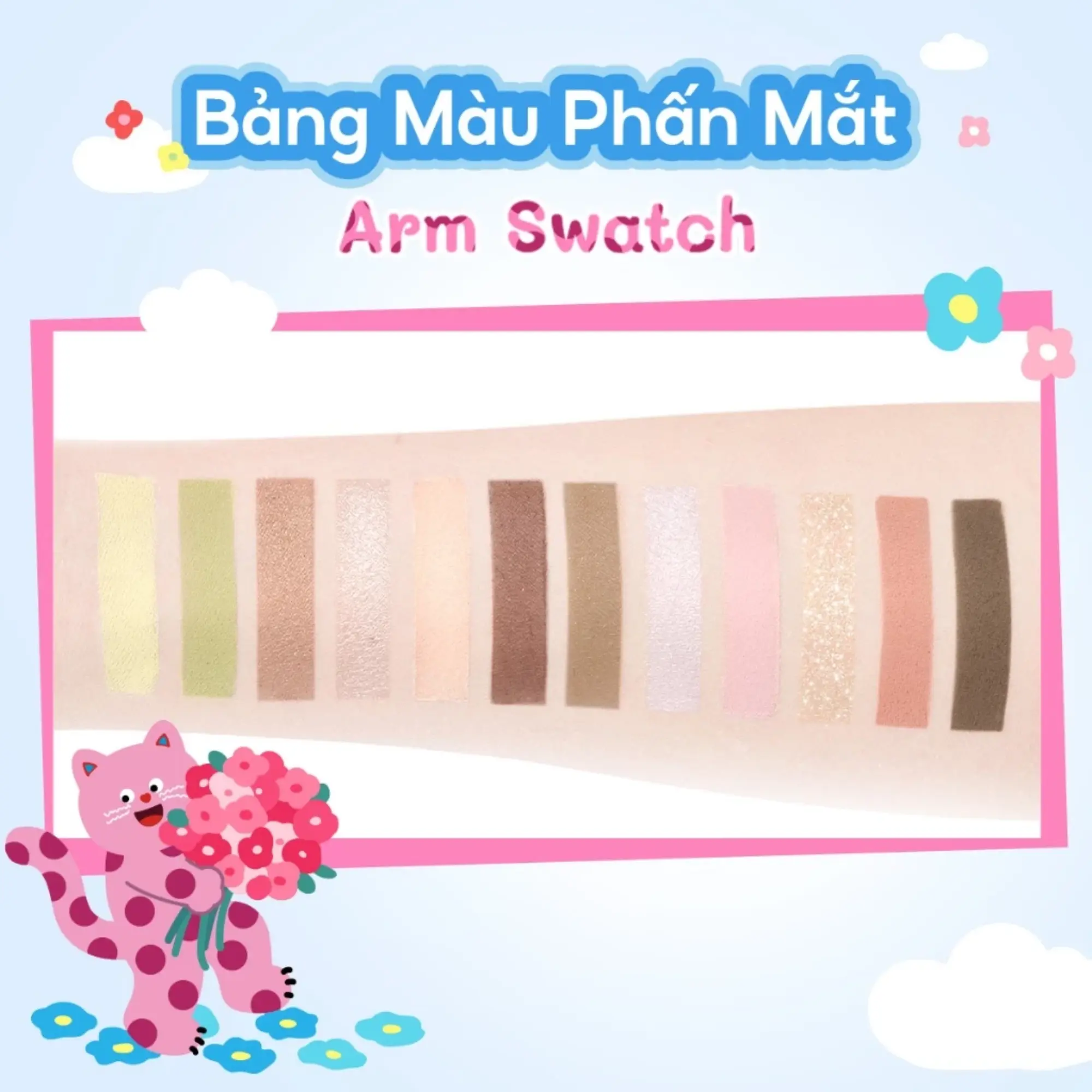 phấn mắt colorkey pokky mao