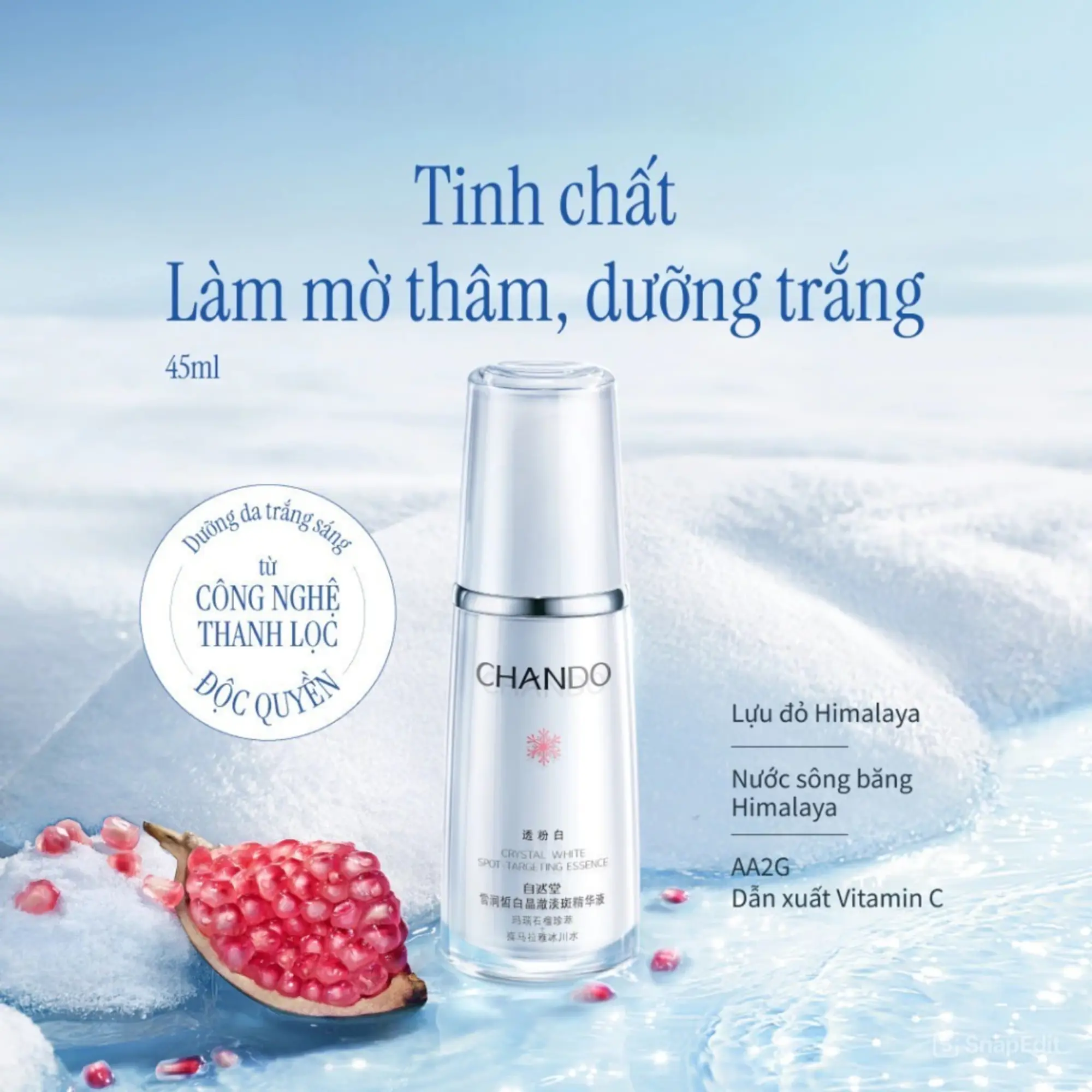 serum pha lê Chando