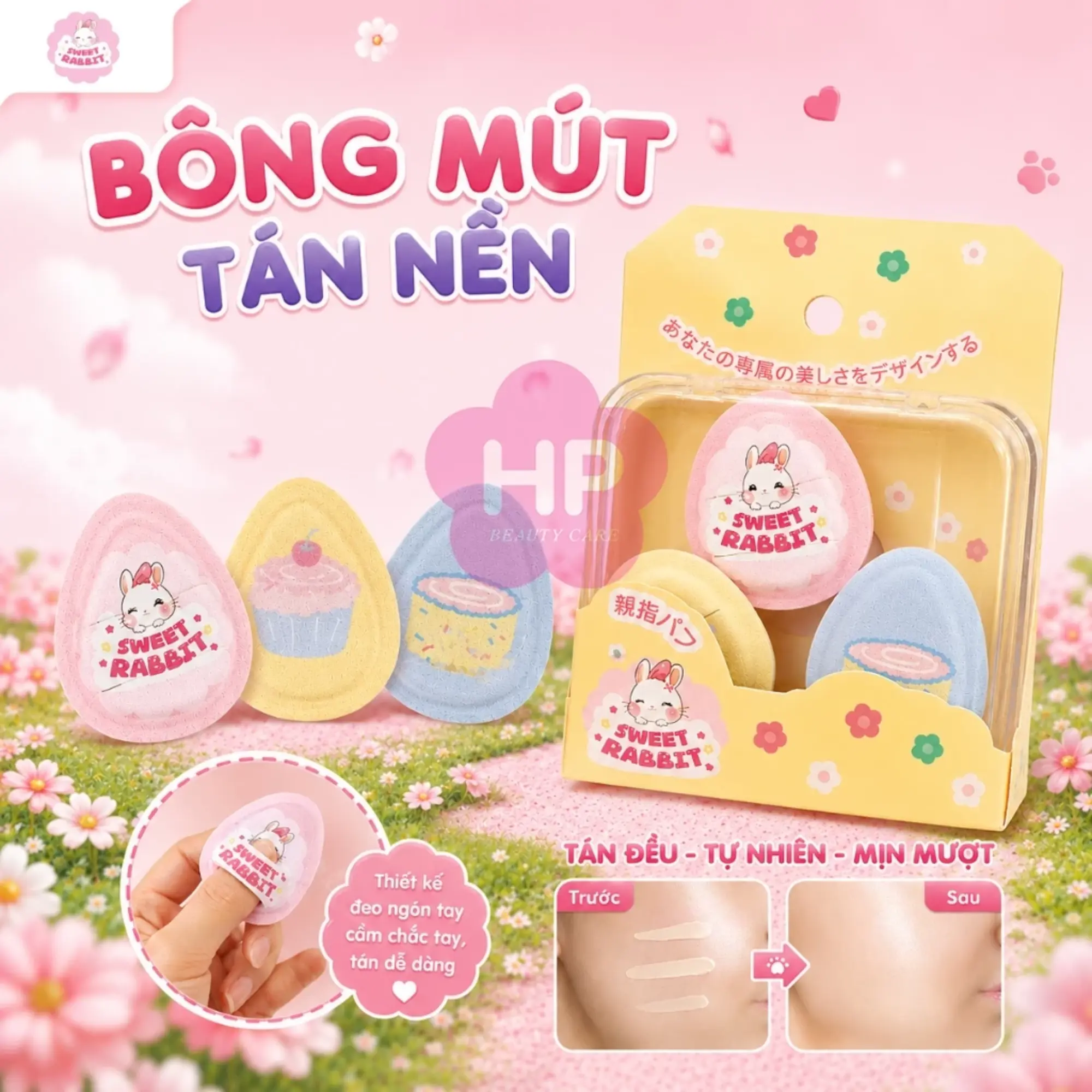 Bông mút ngón tay