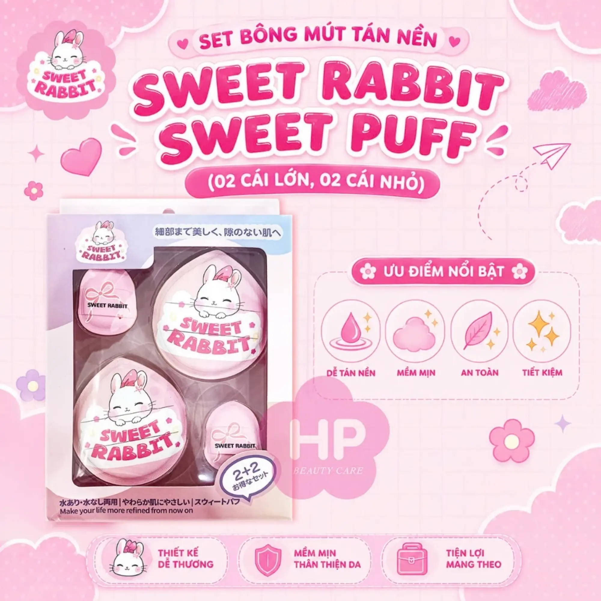 bông mút Sweet Rabbit