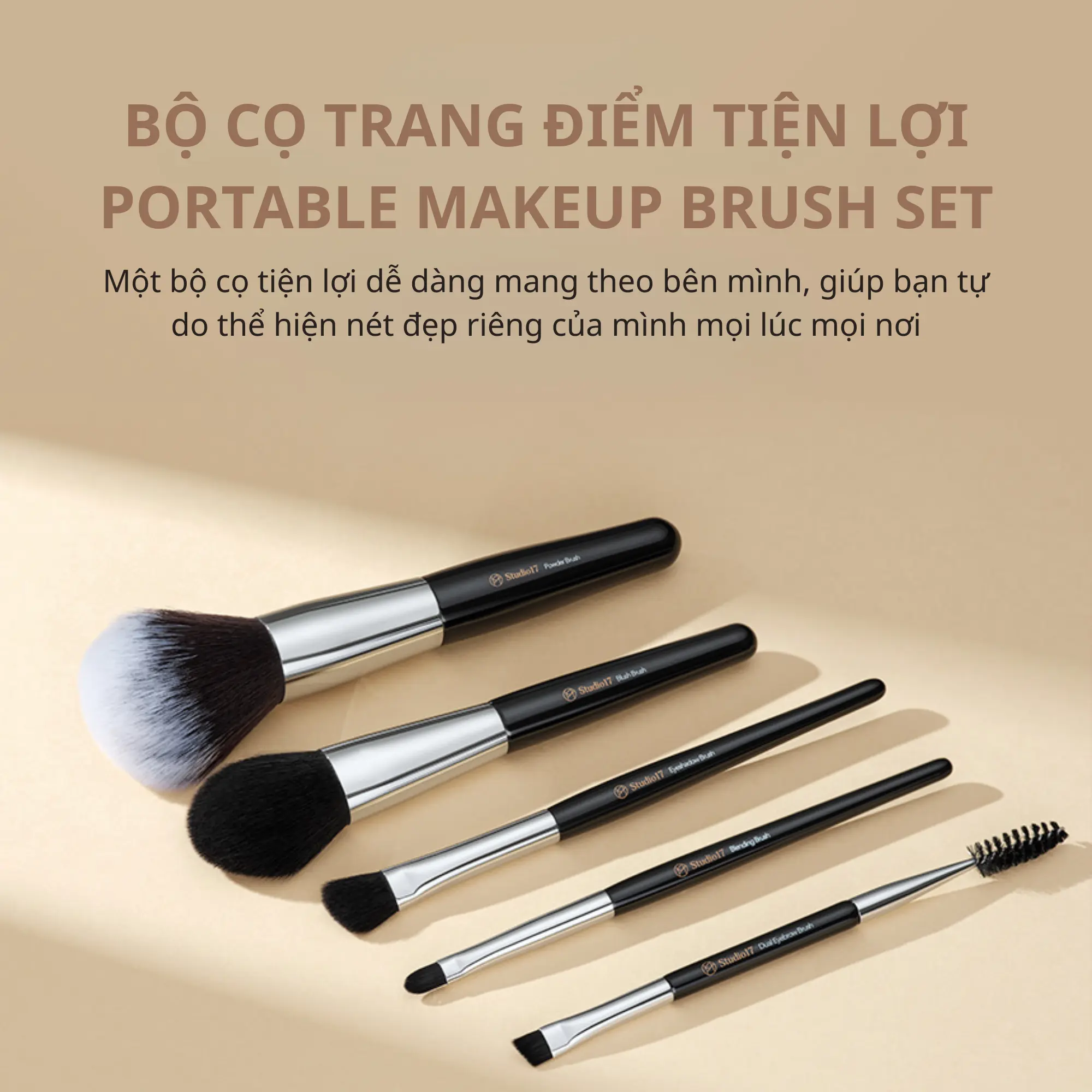 bộ cọ studio17 5 món