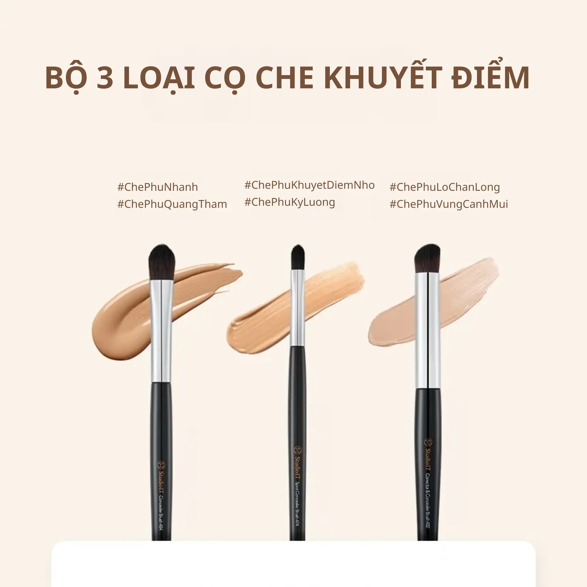 cọ che khuyết điểm lớn studio17