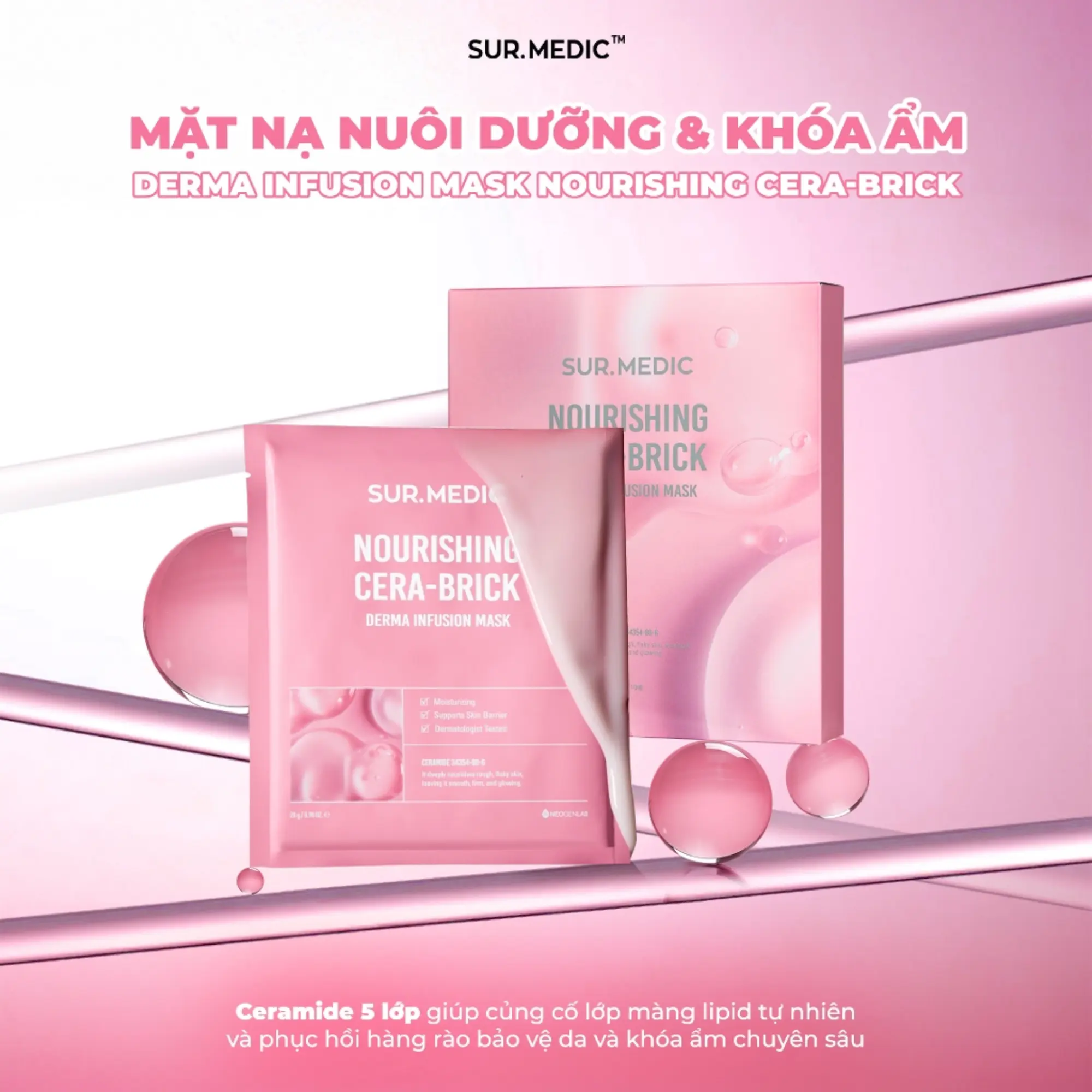 mặt nạ khoá ẩm Sur.medic