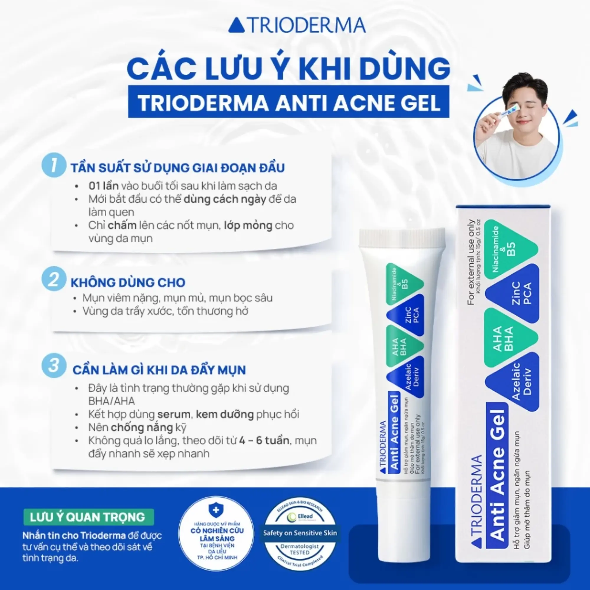 Trioderma chấm mụn thường