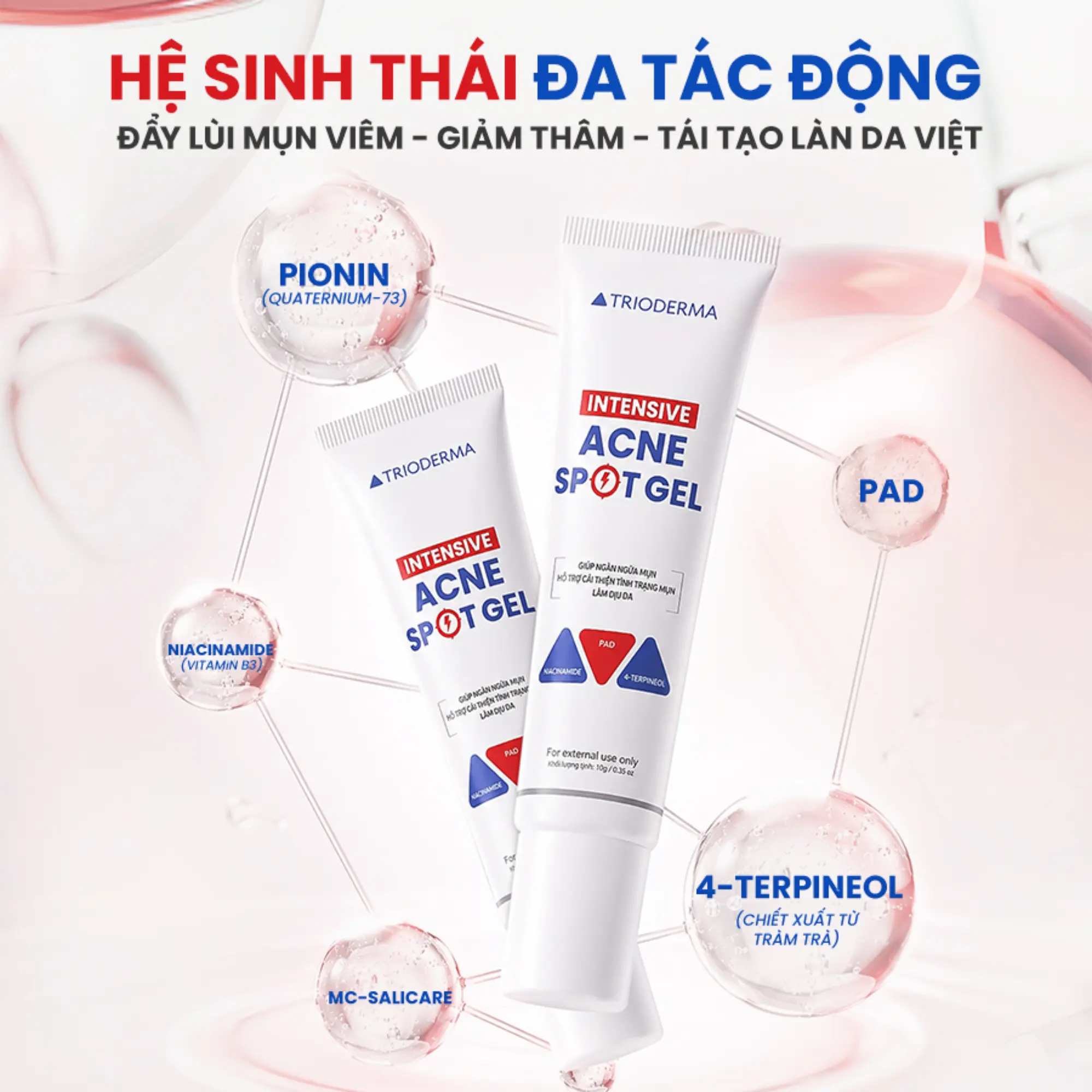 Trioderma chấm mụn viêm