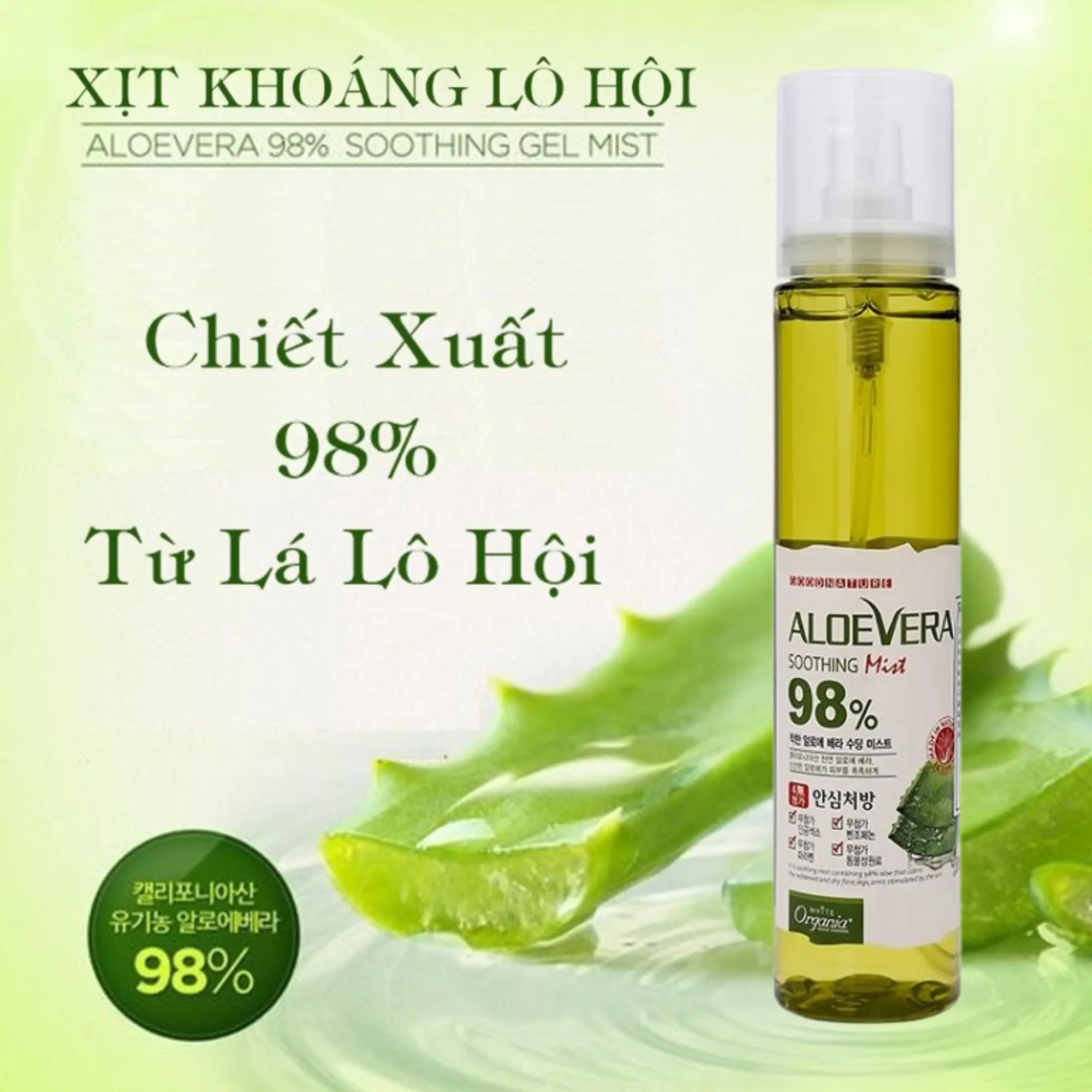 xịt khoáng lô hội 98%