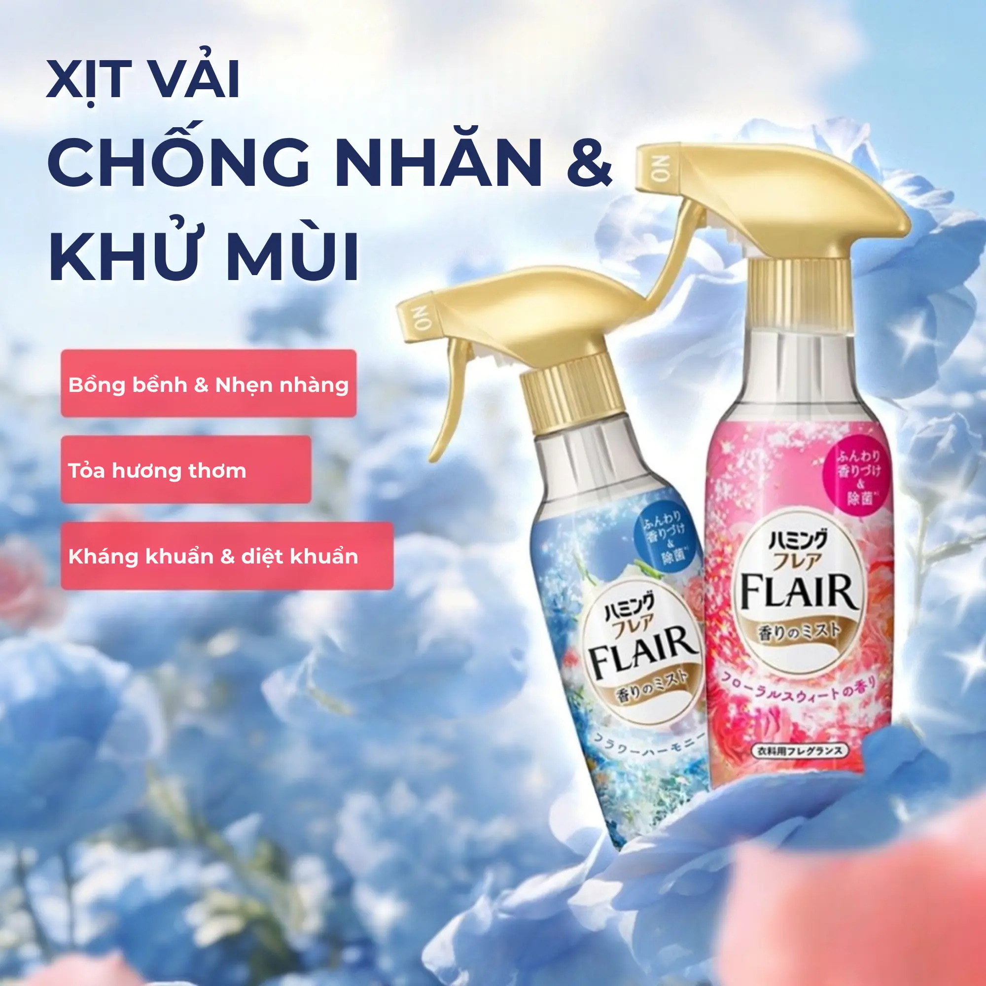 xịt thơm quần áo hương hoa